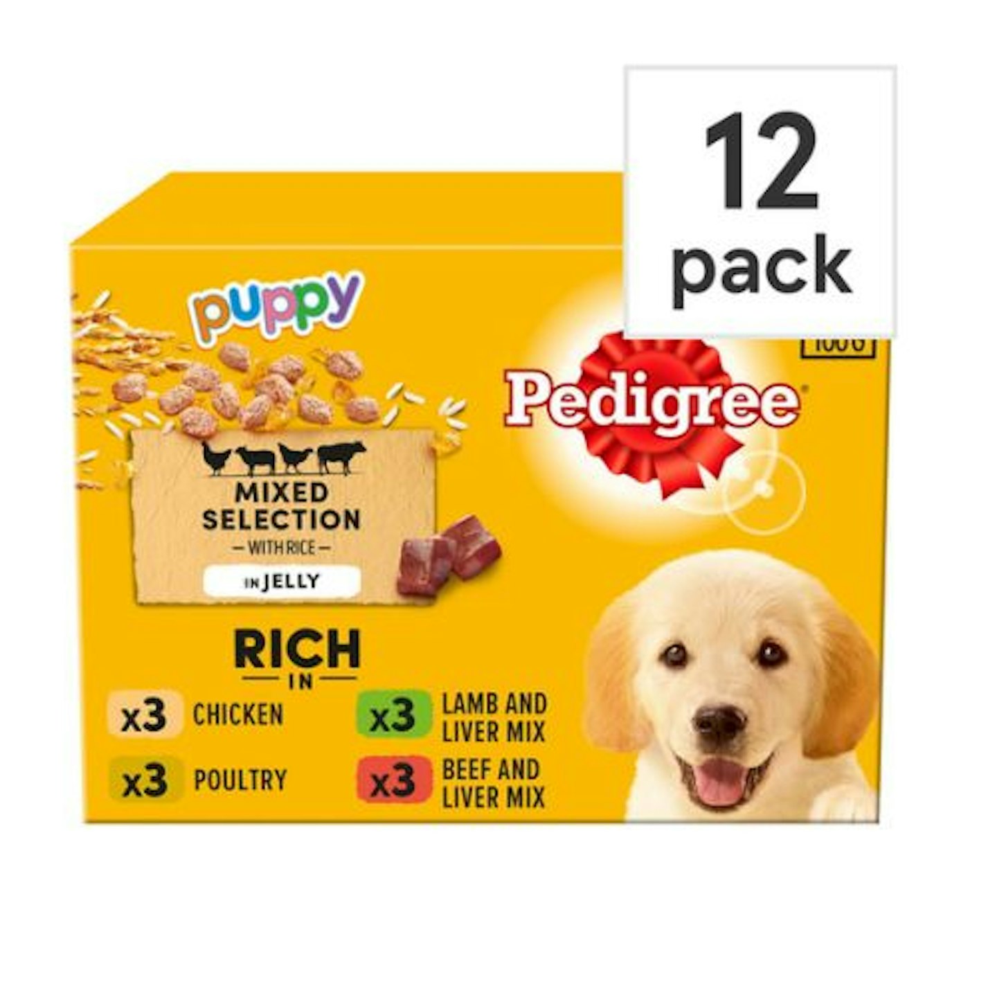 Pedigree Puppy Wet Food with Meat Selection in Jelly