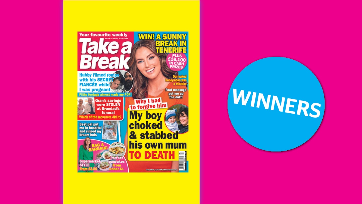 Take a Break Issue 8 Winners