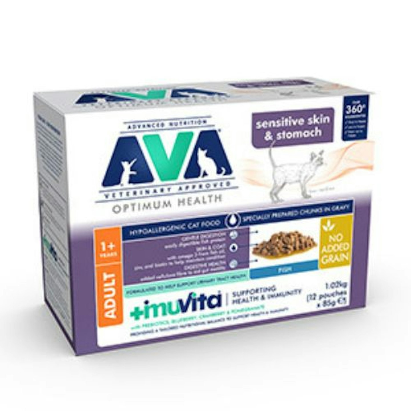 AVA Veterinary Approved Optimum Health 1+ Sensitive Wet Adult Cat Food