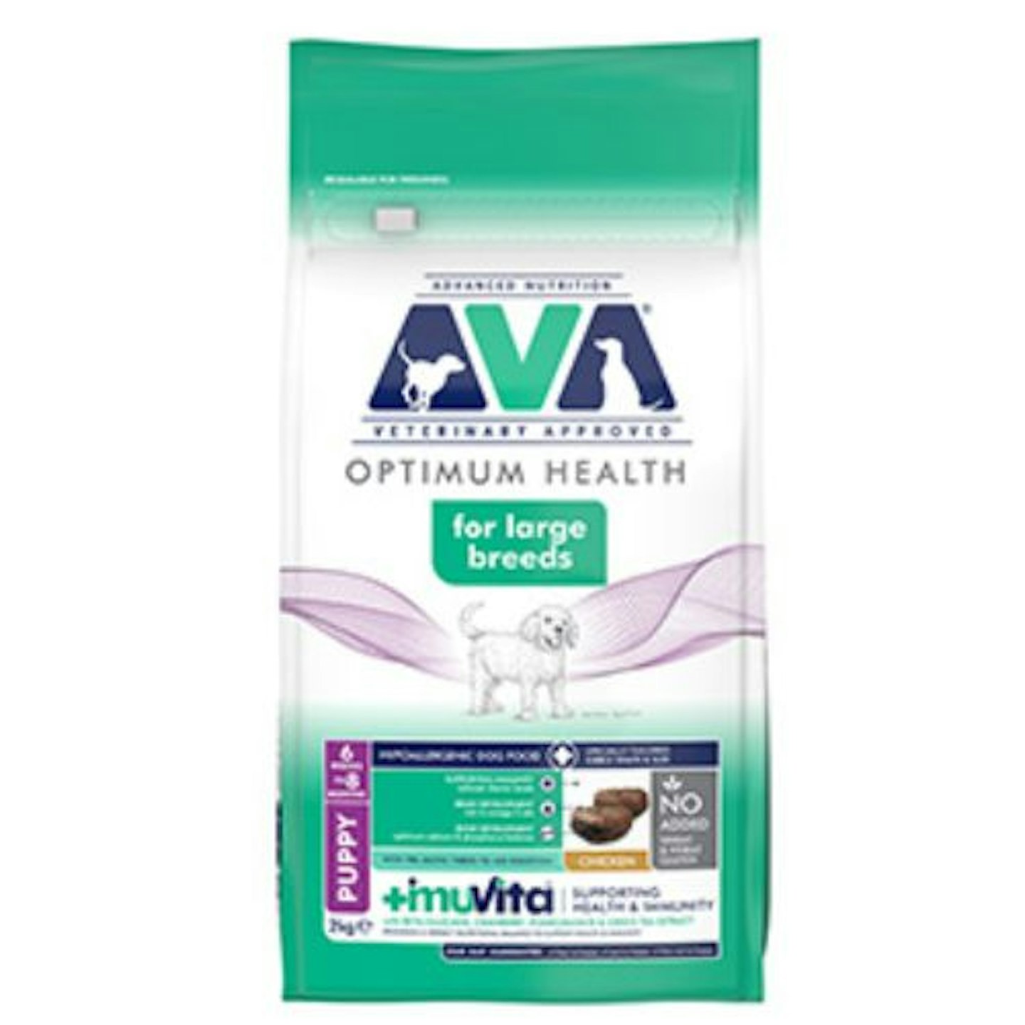AVA Veterinary Approved Optimum Health Large Breed Dry Puppy Food Chicken, 2kg