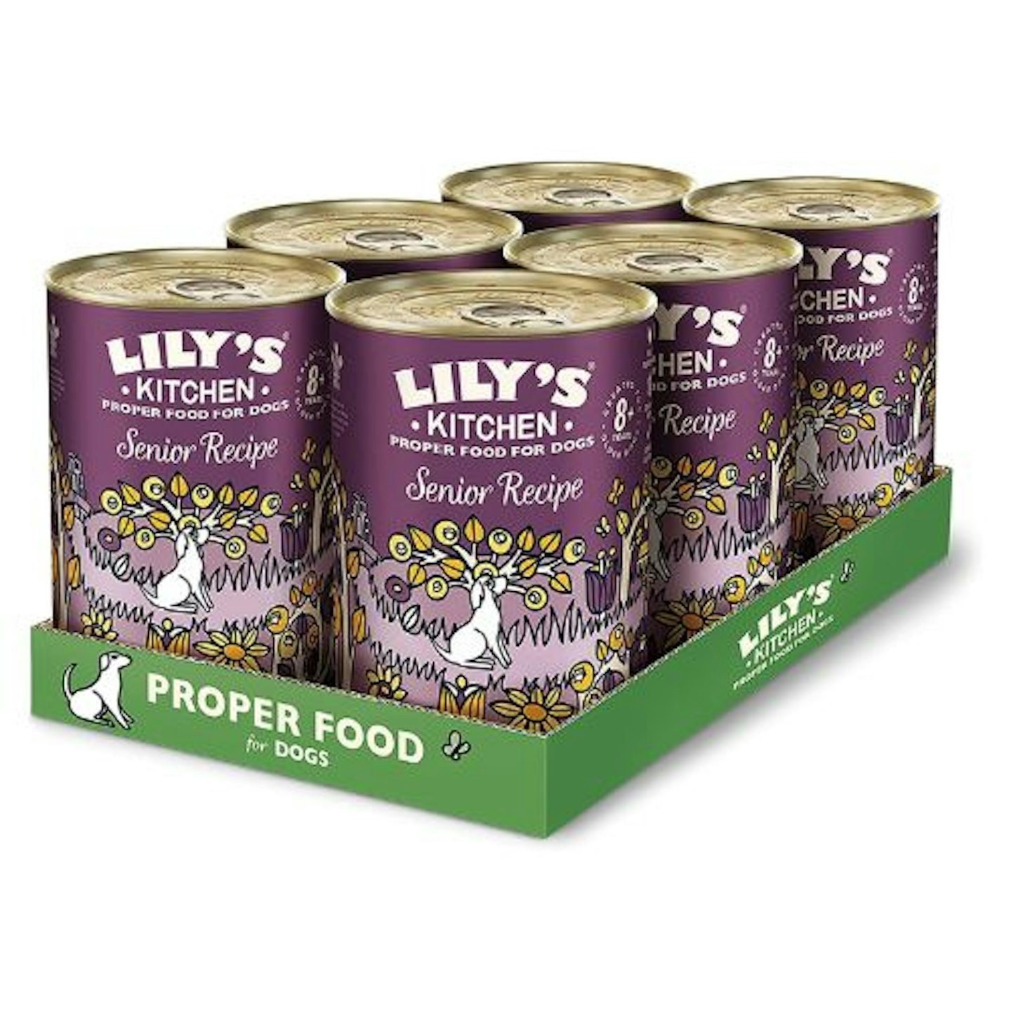 Lily's Kitchen Senior Recipe with Turkey - Natural Complete Adult Wet Dog Food, 400 g (Pack of 6)