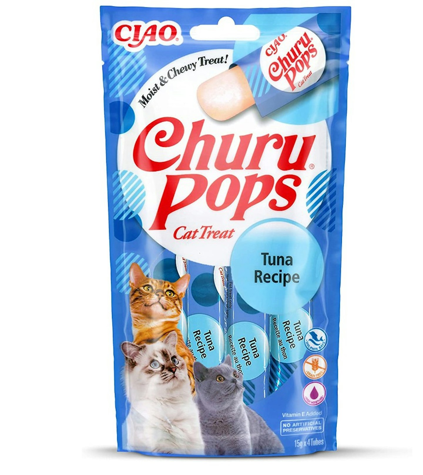  Ciao Churu Pops by INABA Cat Treat - Tuna Flavour 