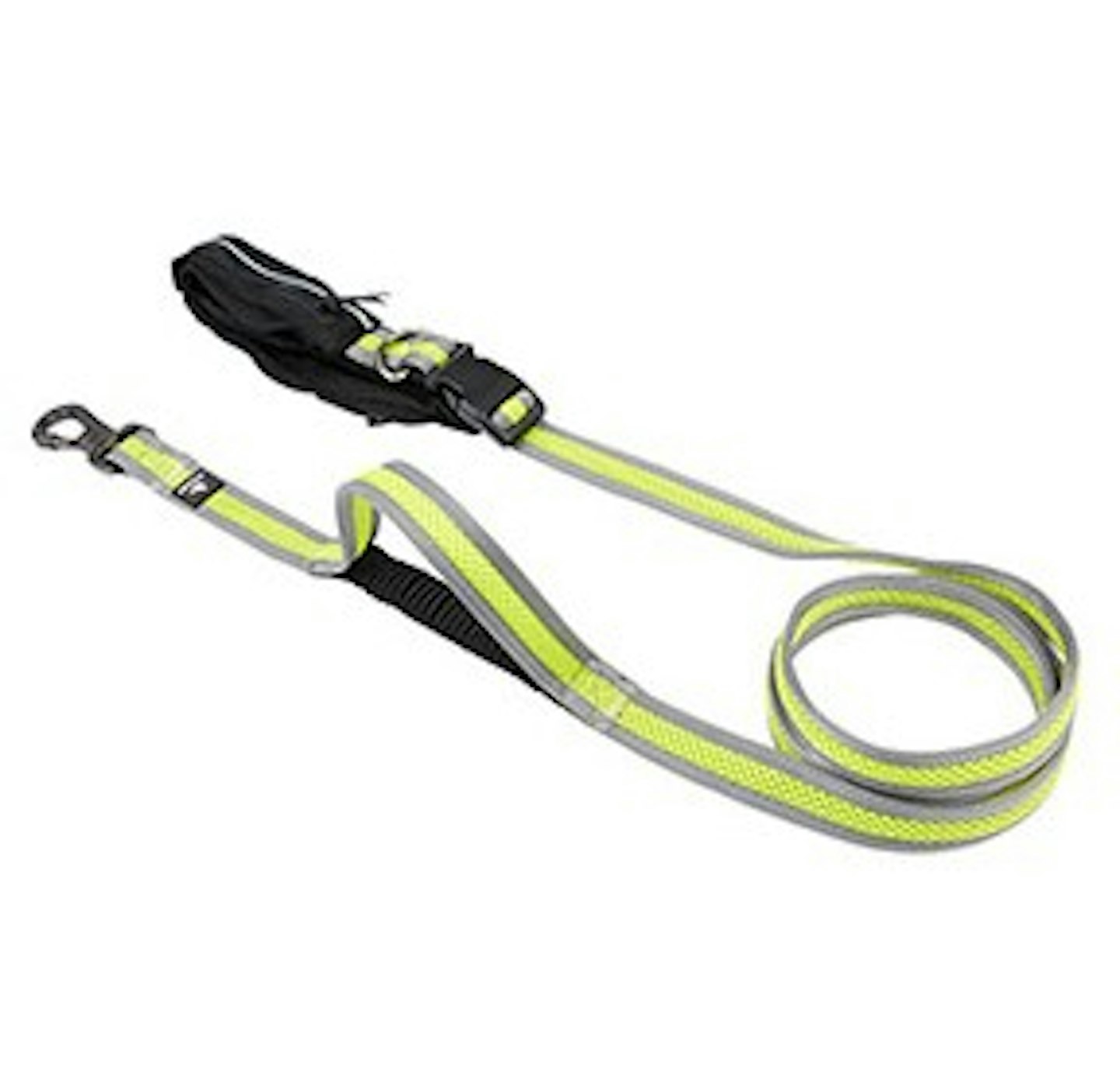 3 Peaks Running Dog Lead Grey and Neon Large