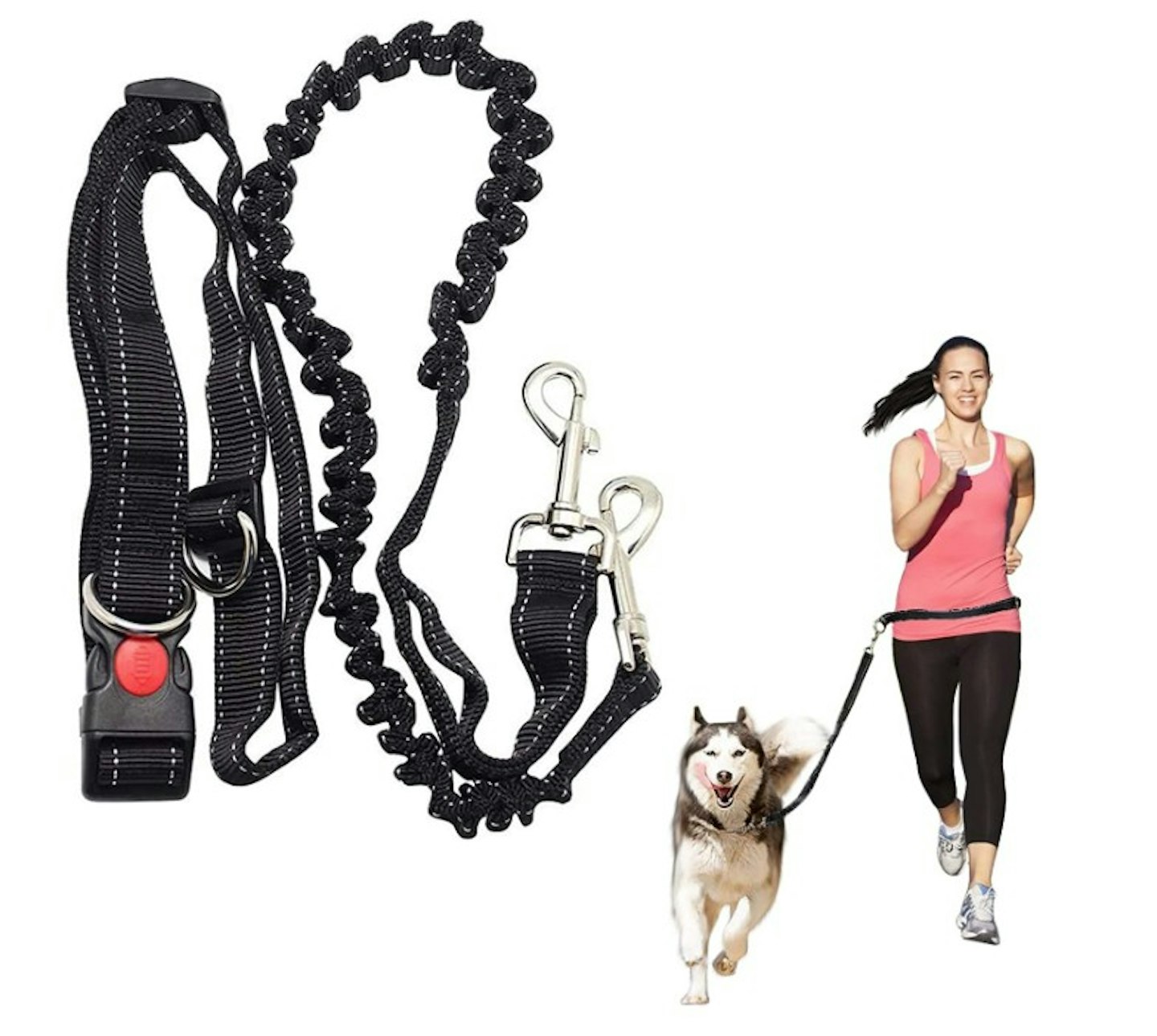  Hands Free Running Dog Lead, Multifunctional Adjustable Dog Leash