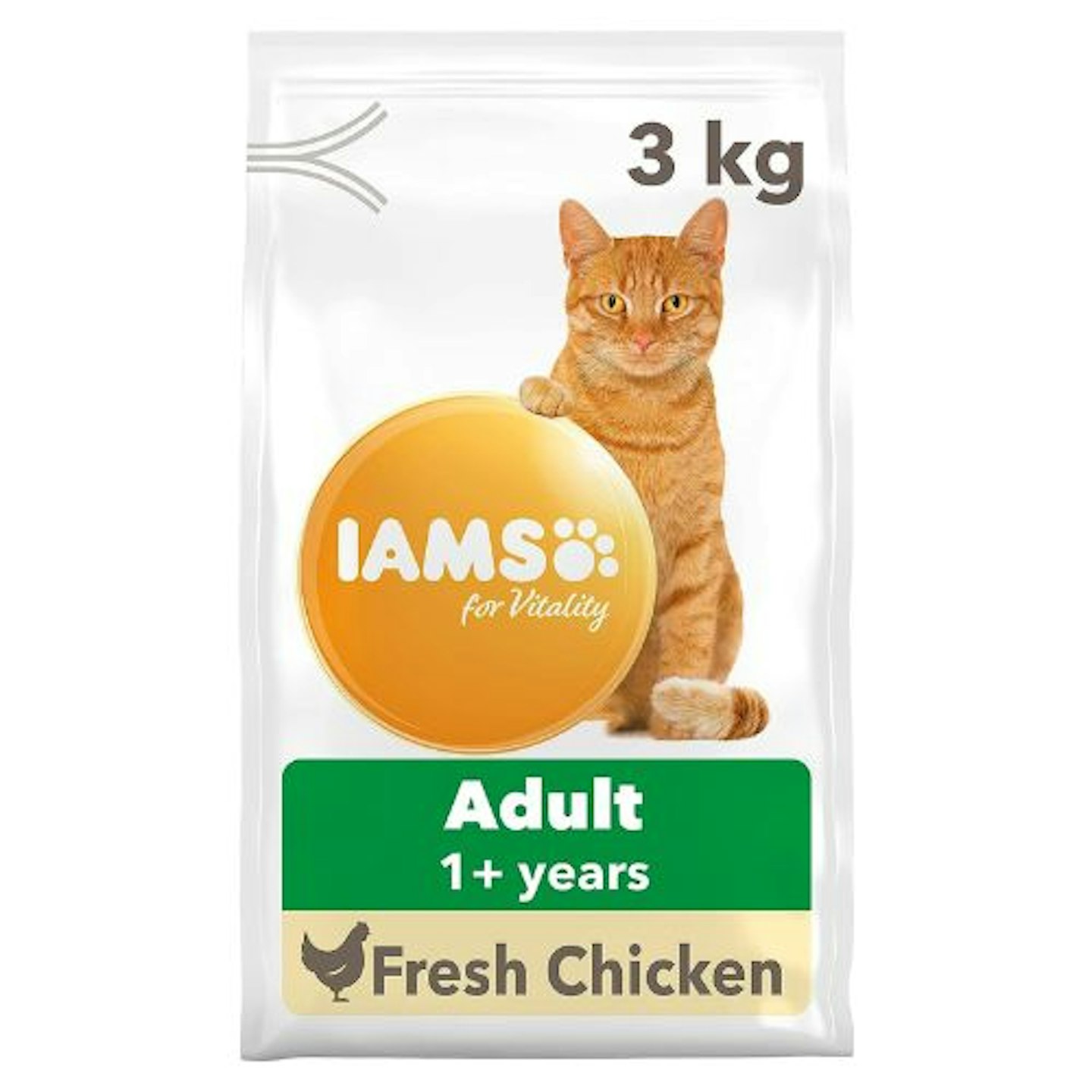 IAMS Complete Dry Cat Food for Adult 1+ Cats with Chicken 3 kg