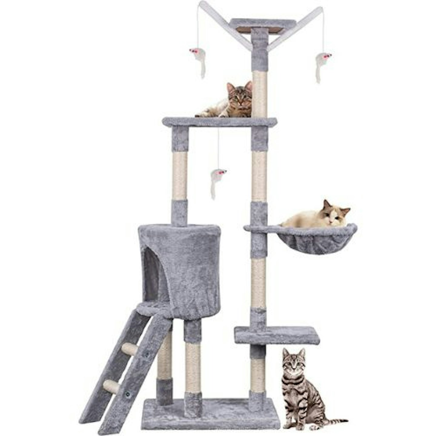 Multi-Level Stable Cat Climbing Tower