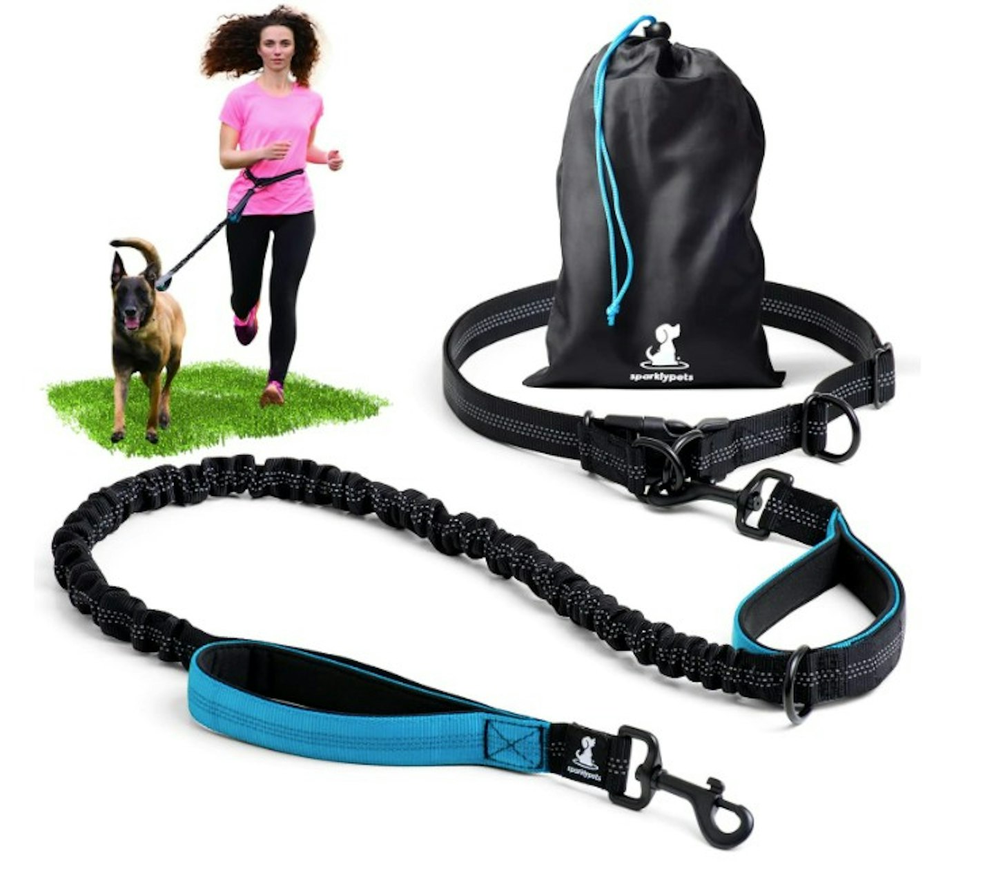 SparklyPets Hands Free Dog Lead for Medium and Large Dogs