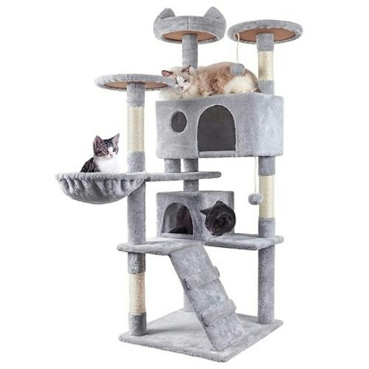 HOMIDEC Cat Tree, 151cm Scratching Post Stable Tower