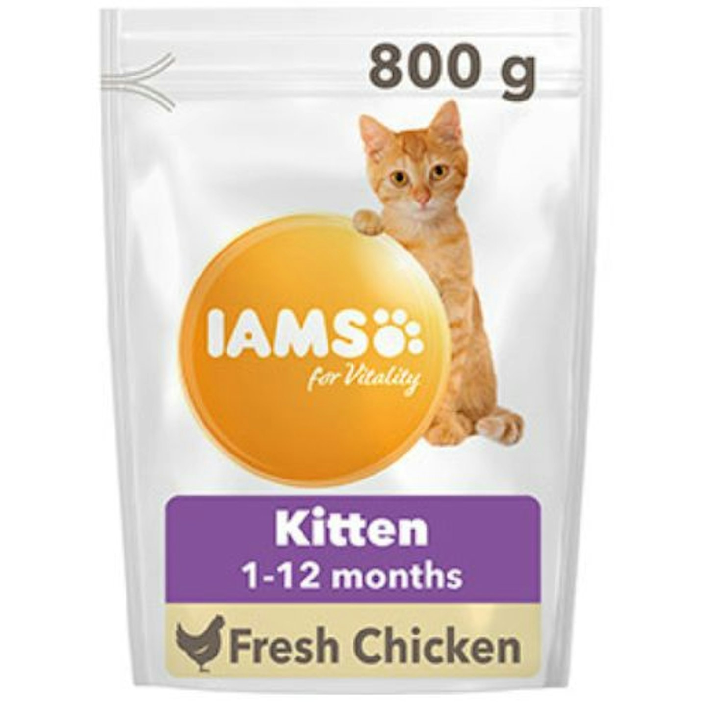 Iams for Vitality Dry Kitten Food with Fresh Chicken