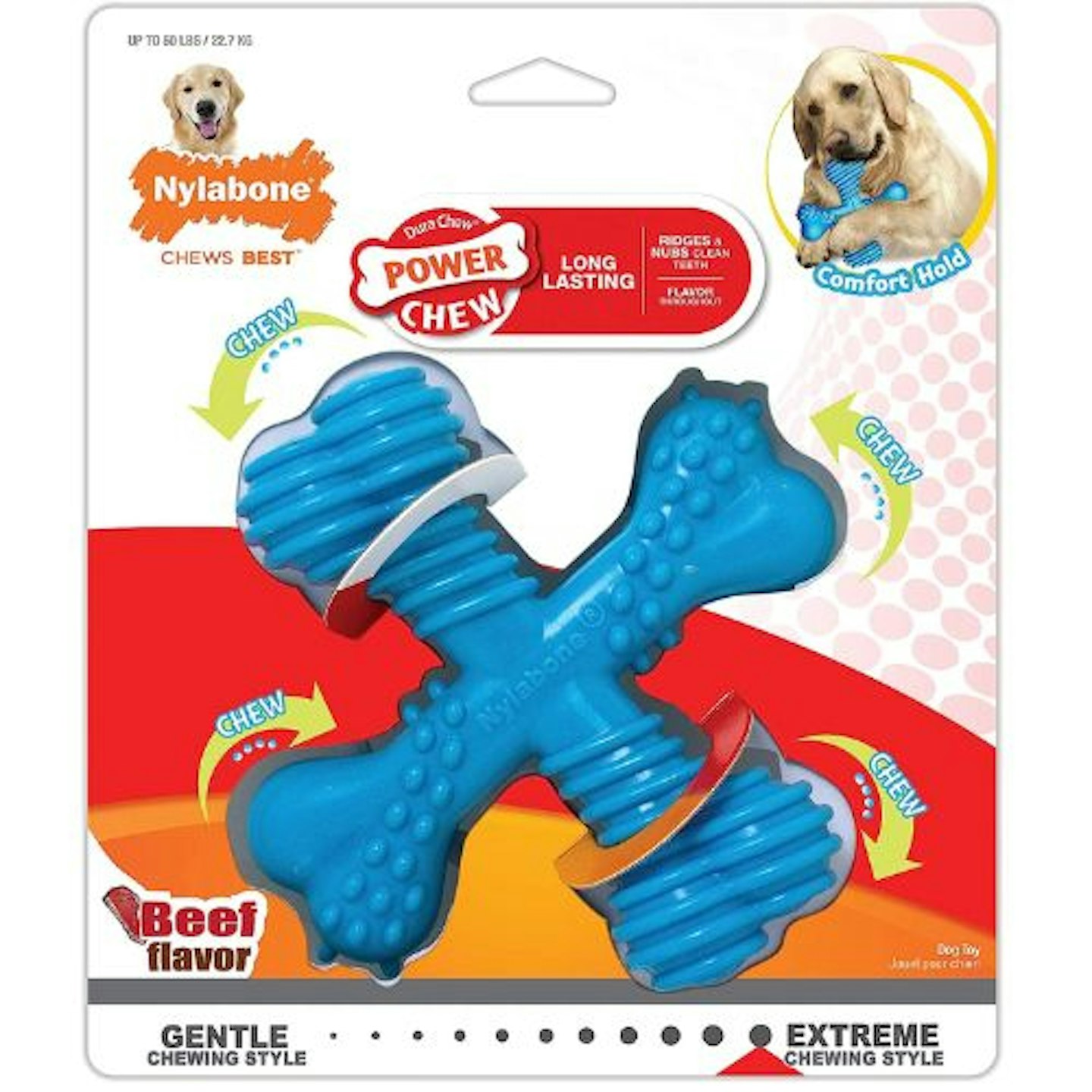 Nylabone Extreme Tough Dog Chew Toy X-Bone