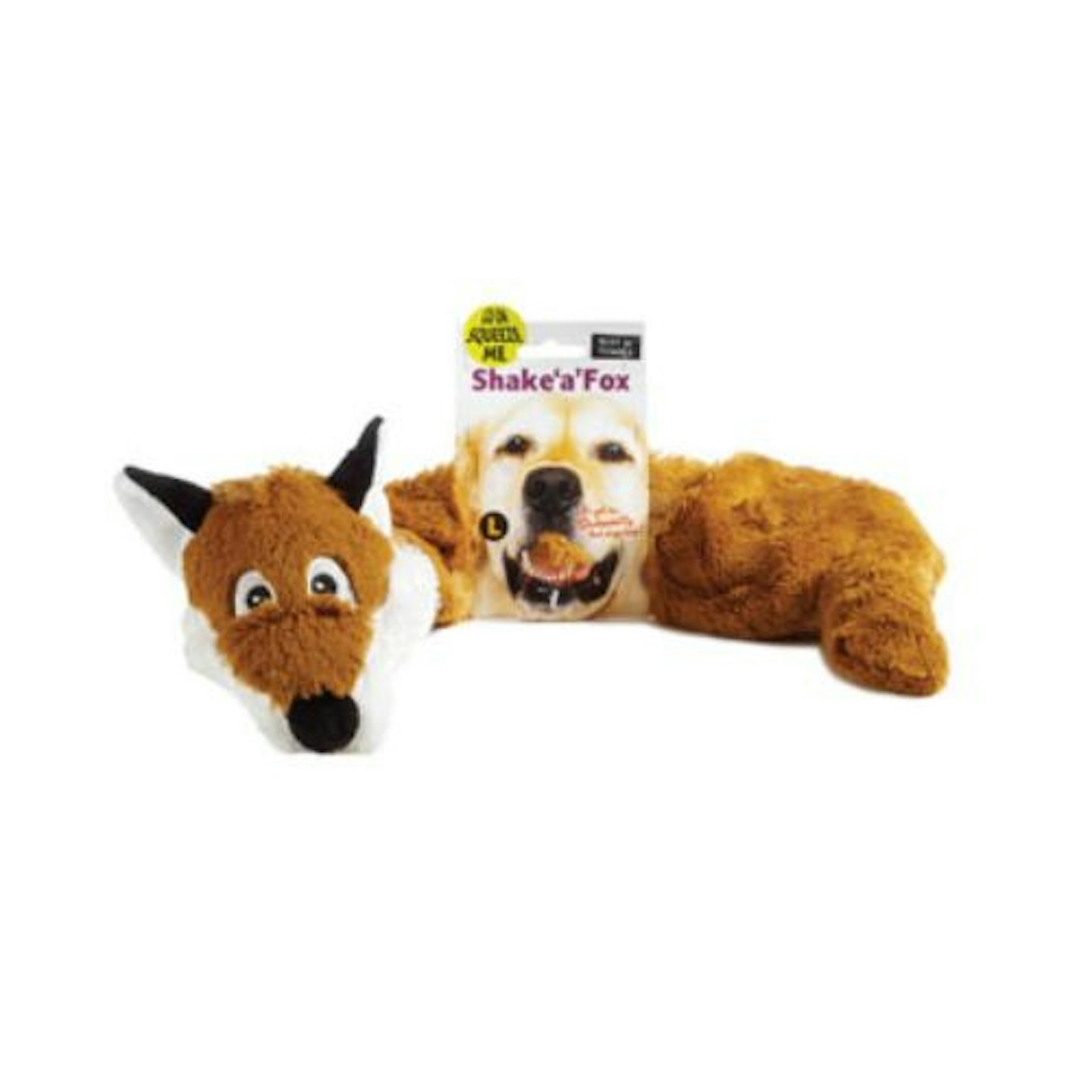 Ruff 'N' Tumble Shake A Fox Squeaky Dog Toy