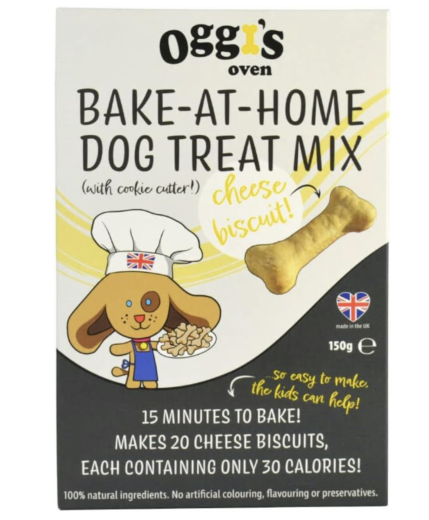  Oggi's Oven Dog Cheese Flavoured Biscuit Baking Mix Kit with Cutter, 150g