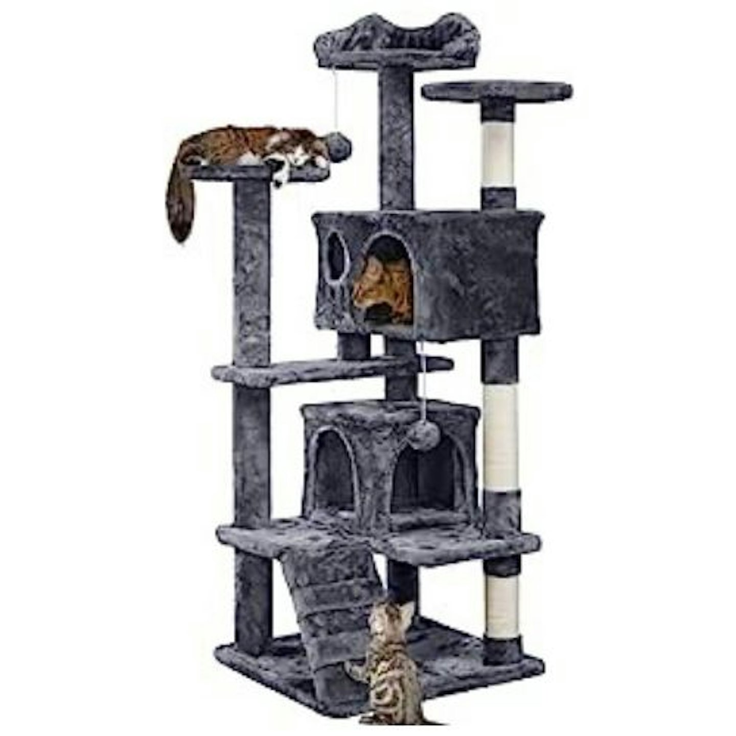 Yaheetech 138.5cm Cat Tree Tower Scratching Posts Multilevel