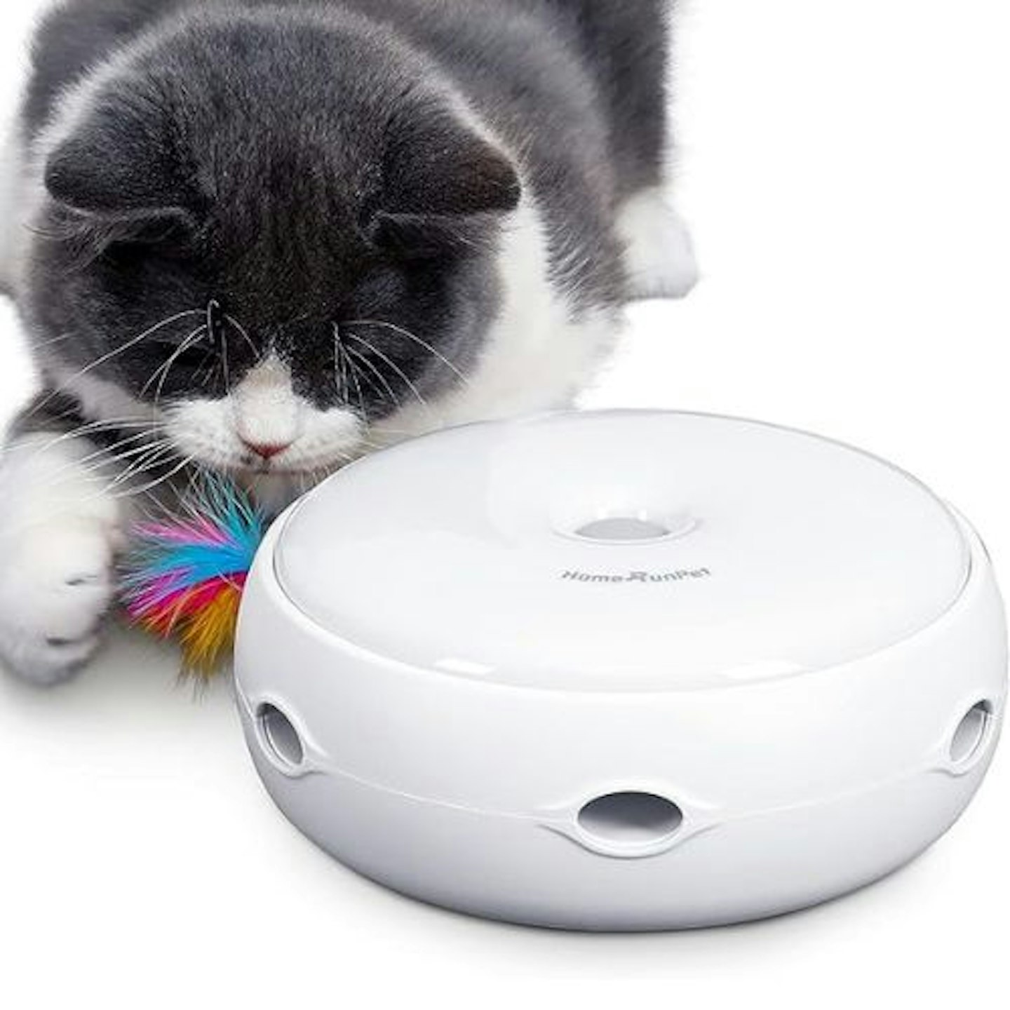 Pet Slow Feeder Toy Dog Food Dispenser Toy Cat Treat Toy Non-Battery Self  Rotating Interactive Dog Cat Toy Puzzle Feeder for Indoor Dog Cat IQ Active  Stimulation 