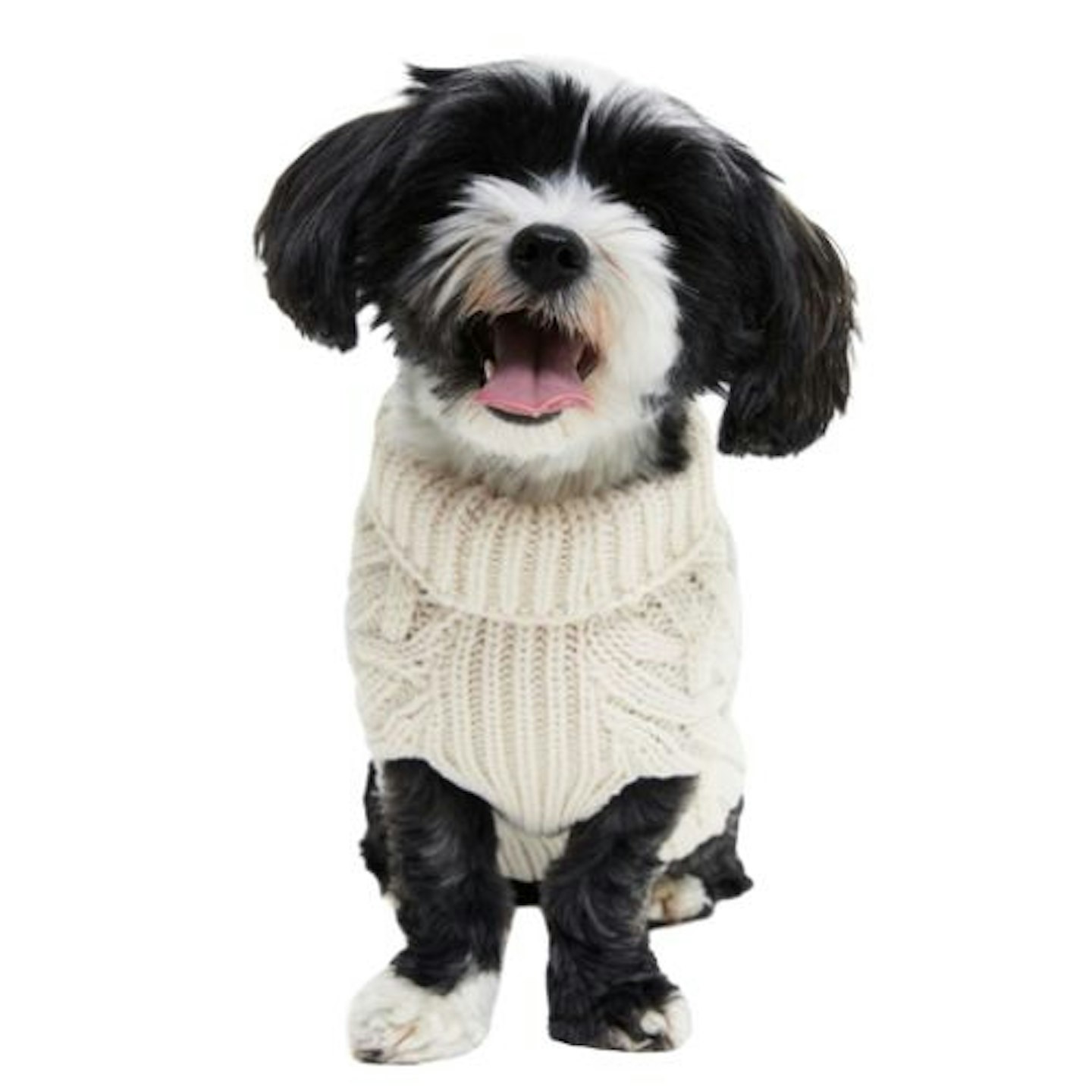 Cable Knit Dog Jumper