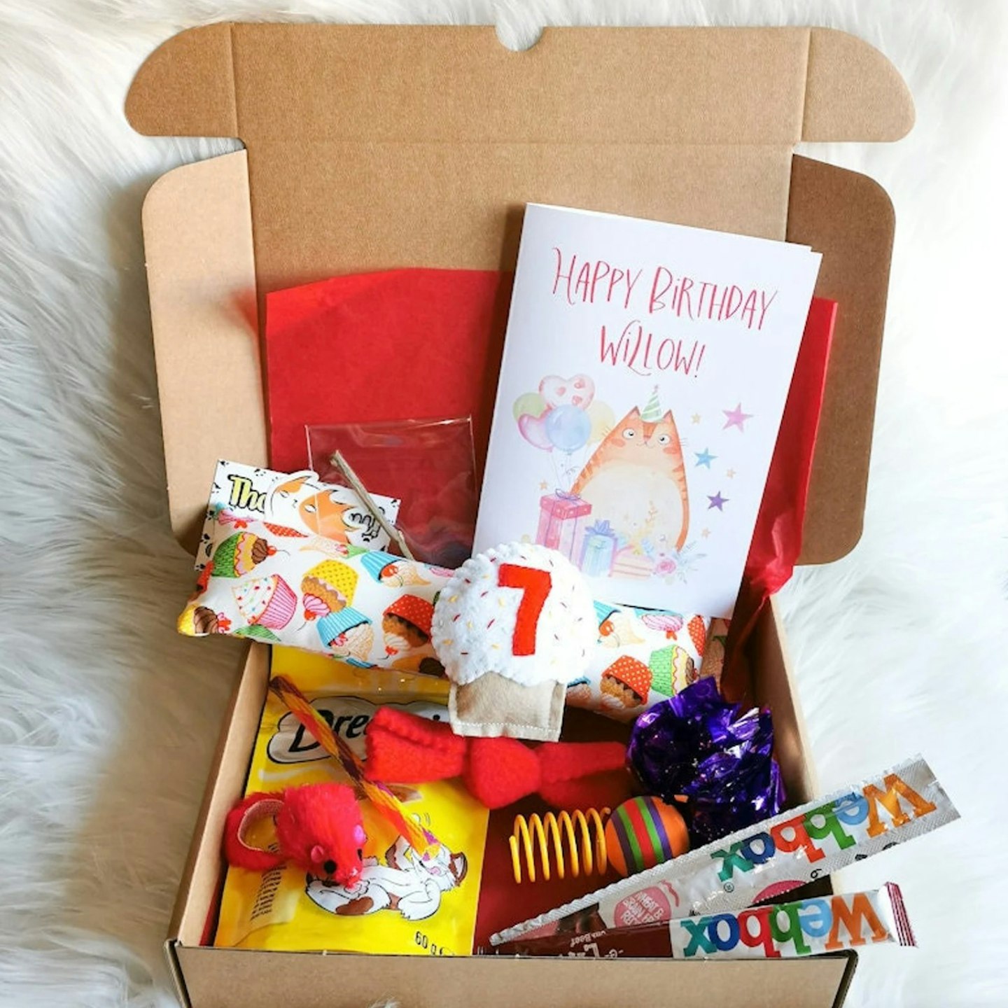 KittyCreativeCompany Personalised Cat Birthday Gift Box