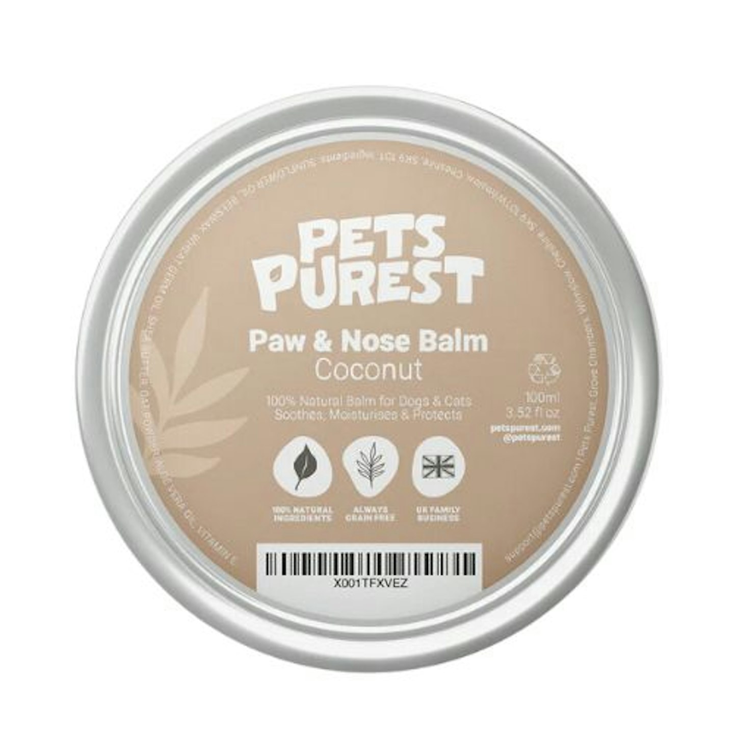 Natural Paw & Nose Balm - Coconut