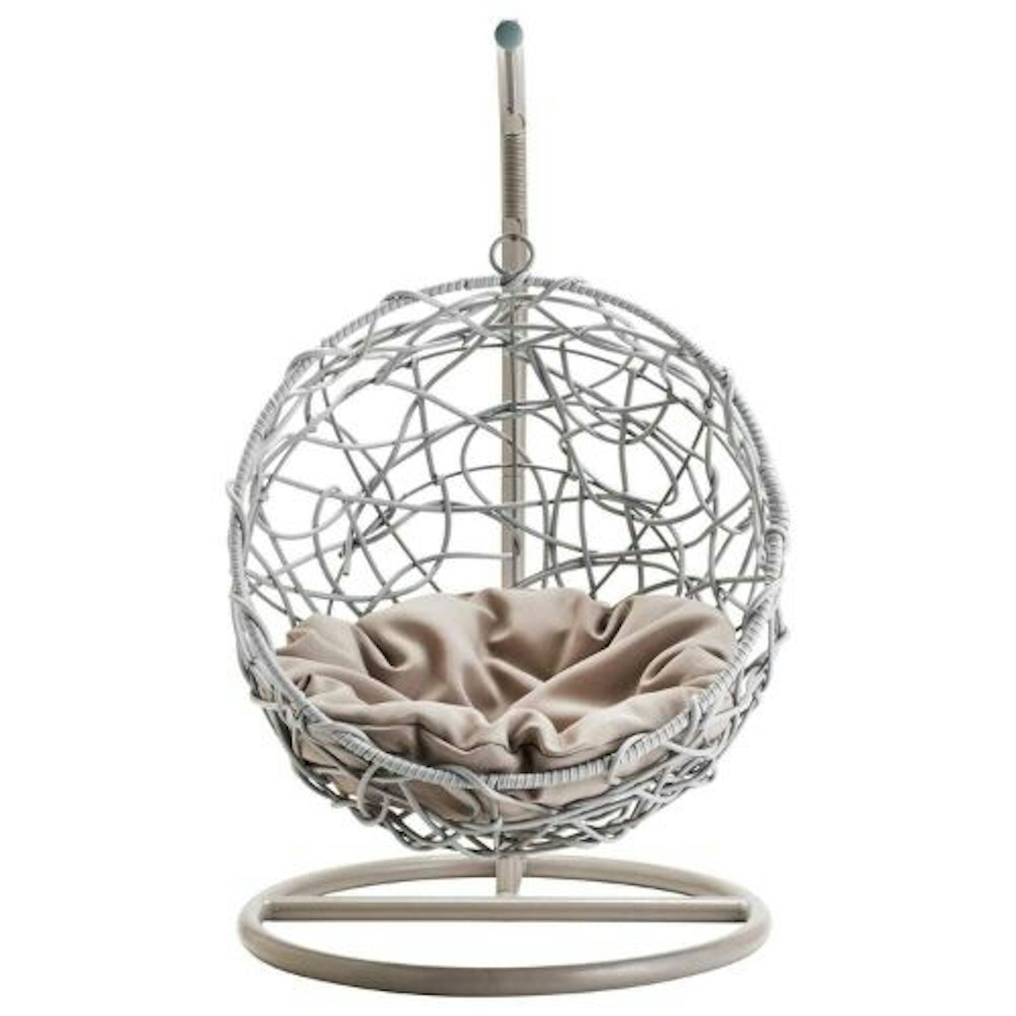 Rattan Effect Pets Hanging Egg Chair Pets Bed Garden Furniture Indoor/Outdoor