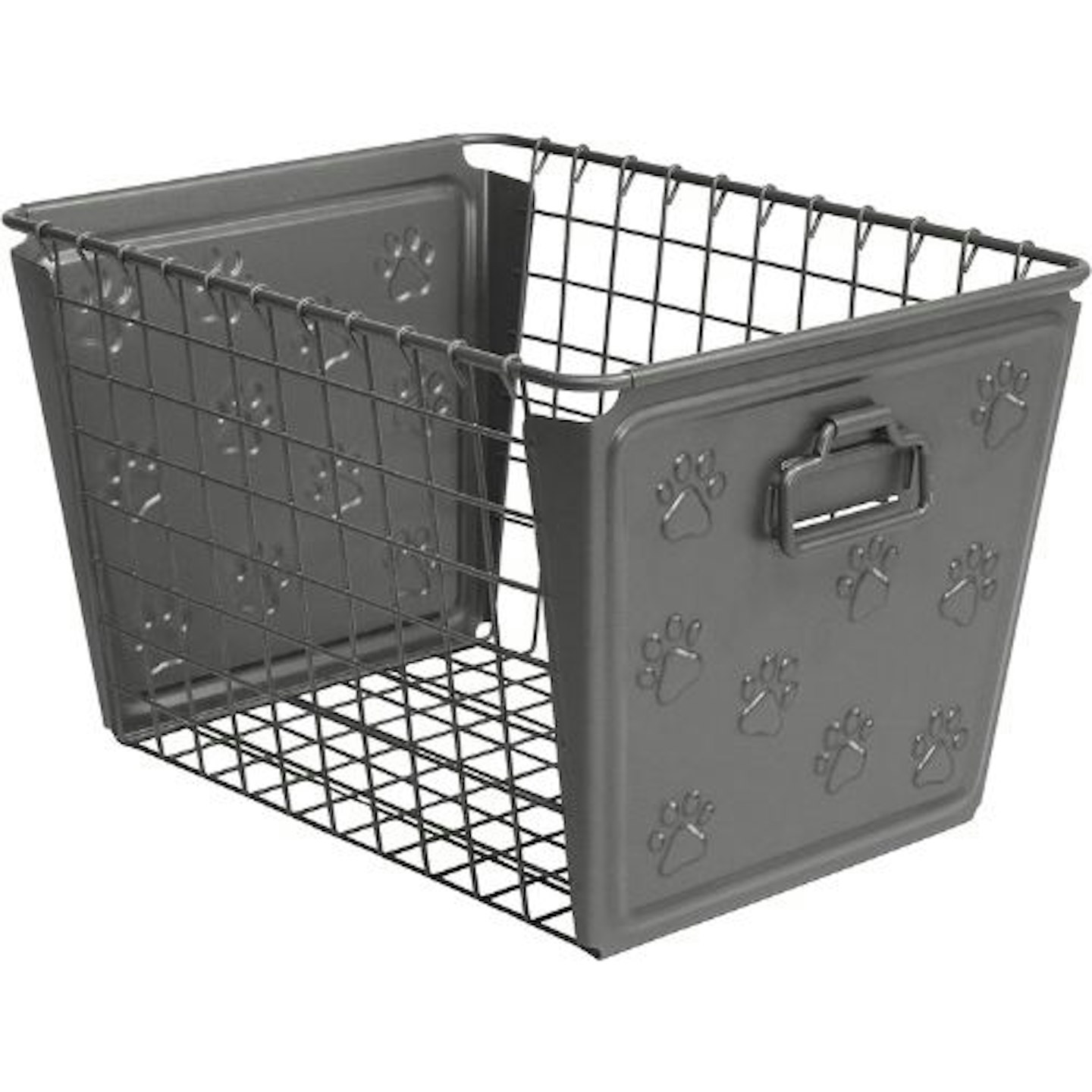 Spectrum Diversified Steel Bin with Cute Pawprint Design