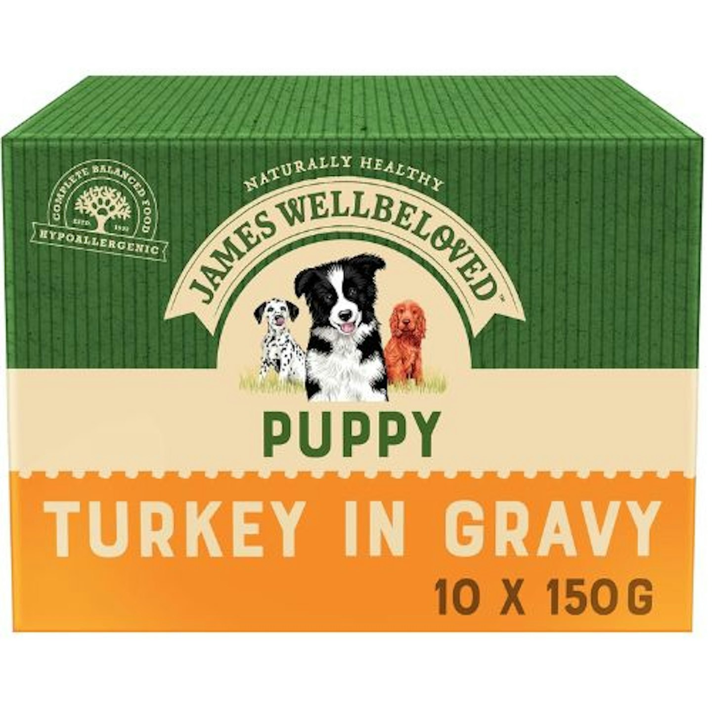 James Wellbeloved Complete Wet Puppy Dog Food Pouches Turkey