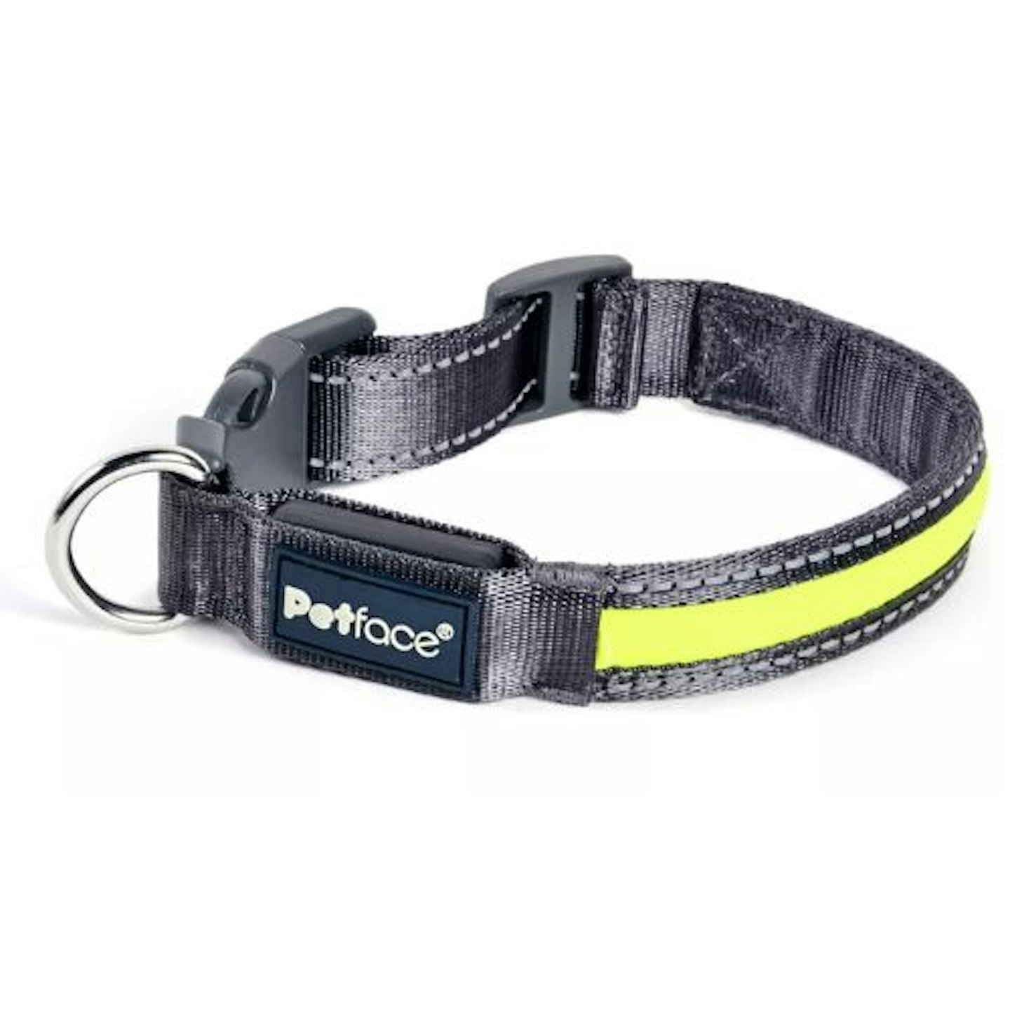 Petface Reflective Flashing Yellow Dog Collar