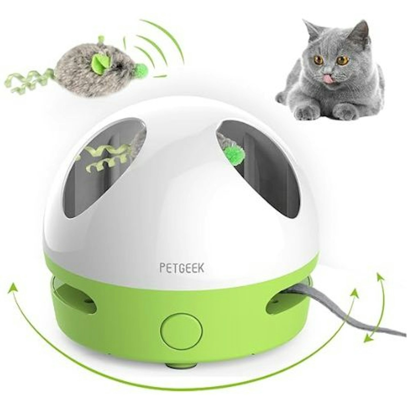 PETGEEK Interactive Hide Mouse Cat Toy
