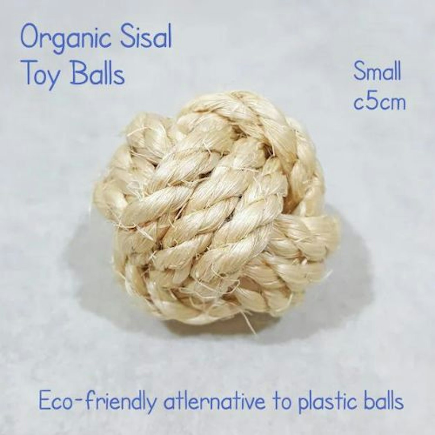 Small Organic Sisal Balls for Cats