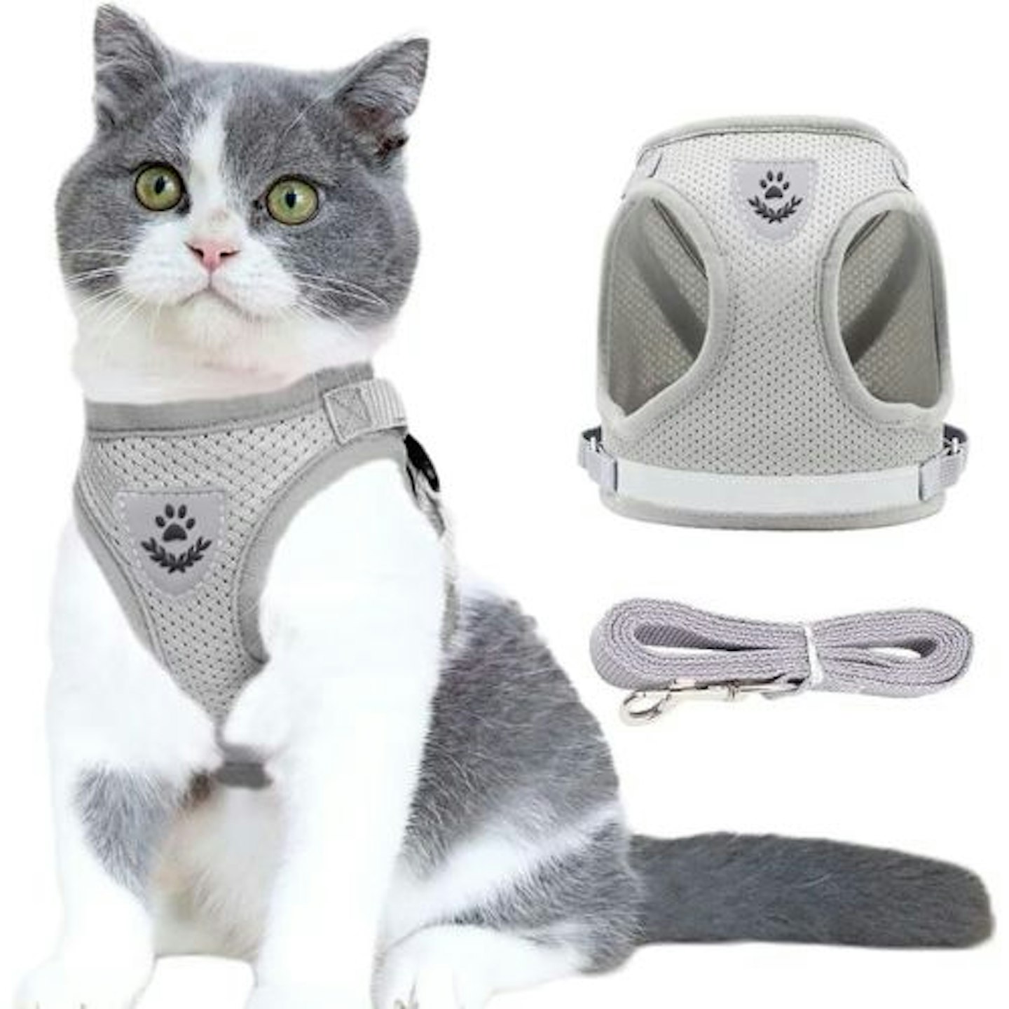 Anlitent Soft Mesh No Pull Cat Harness and Lead Set