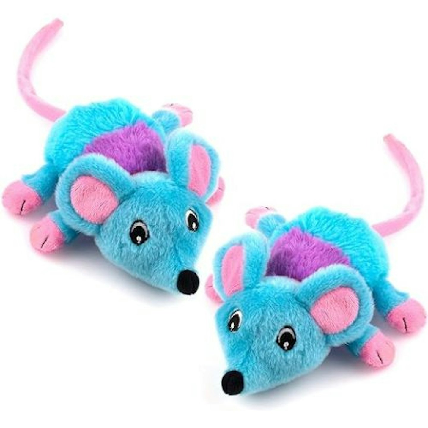 CHIWAVA 2 Pack Large Mouse Plush Cat Toys