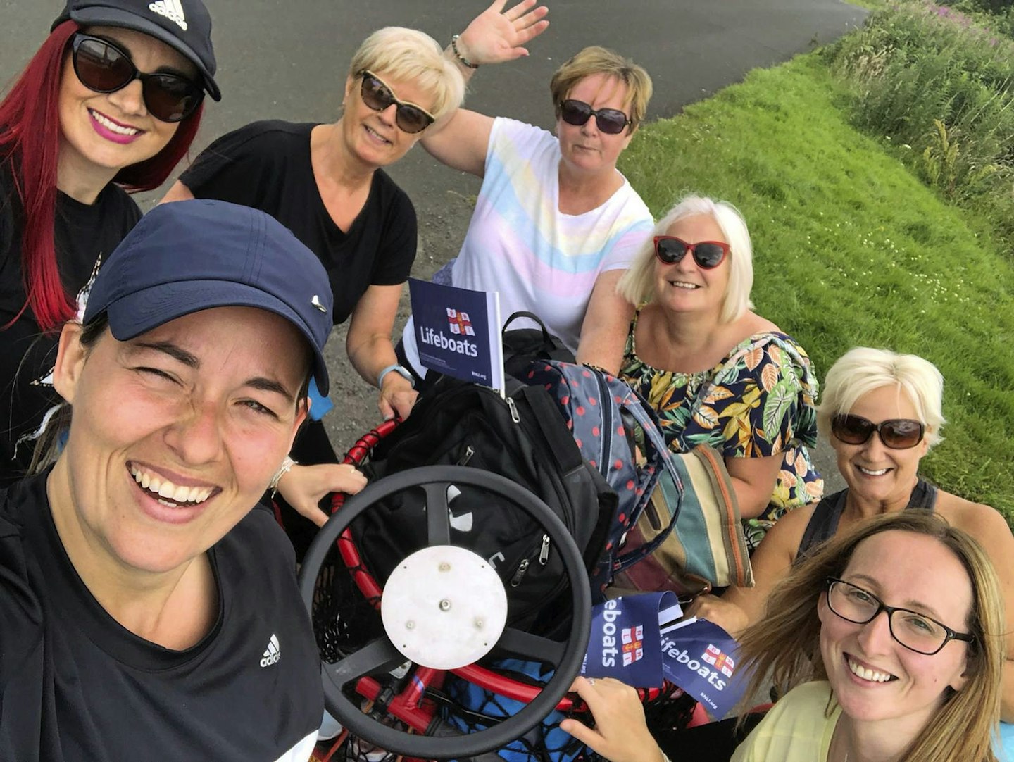 Me and my friends on our bike ride