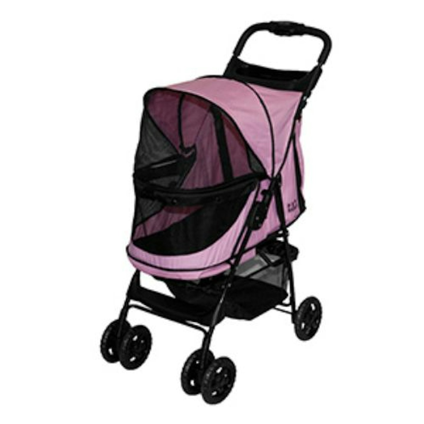 Pet Gear Happy Trails No-Zip Dog Stroller Pink