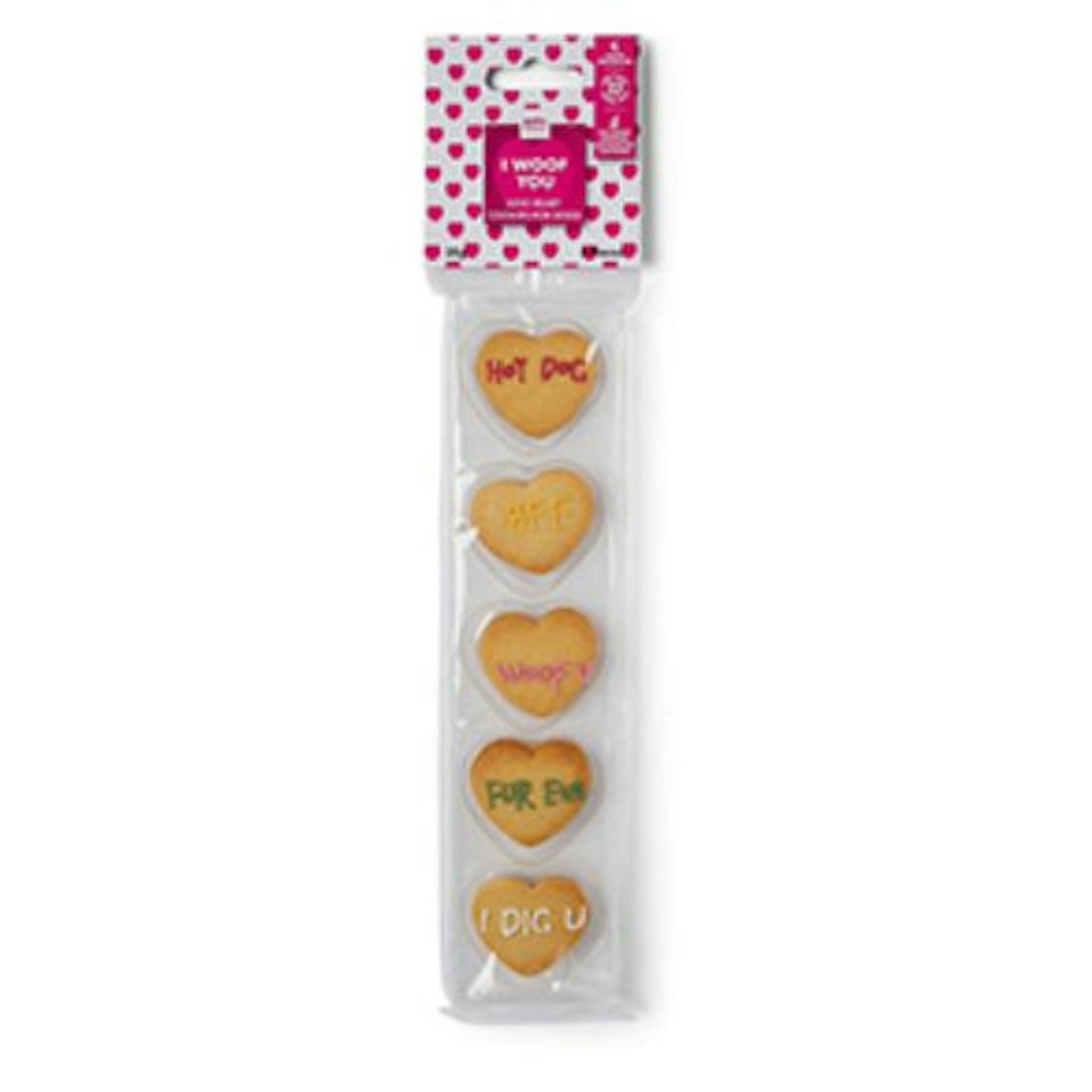 Pets at Home Valentine I Woof You Love Heart Cookies for Dogs