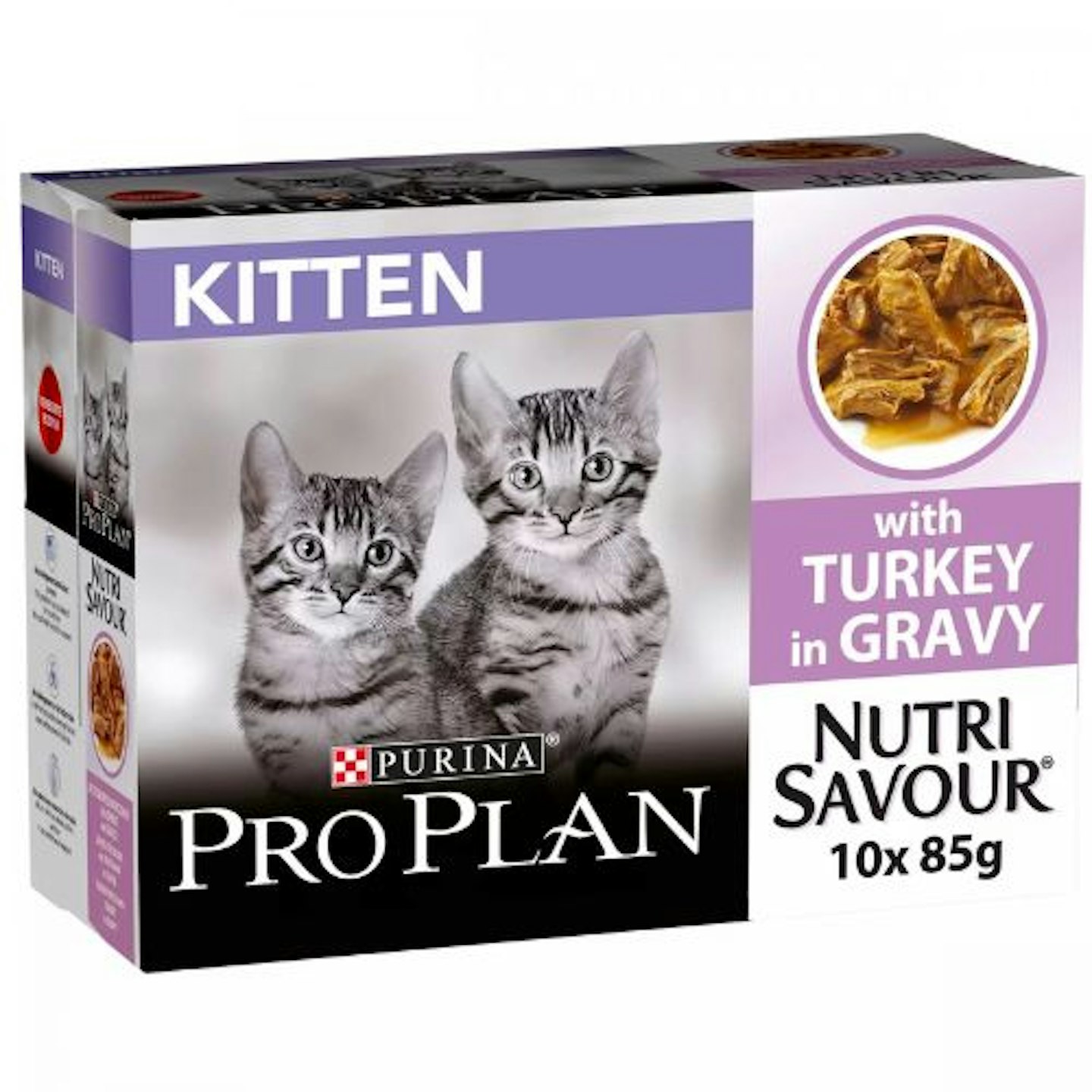 Pro Plan Nutrisavour Wet Kitten Food Turkey 10x85g Pouches