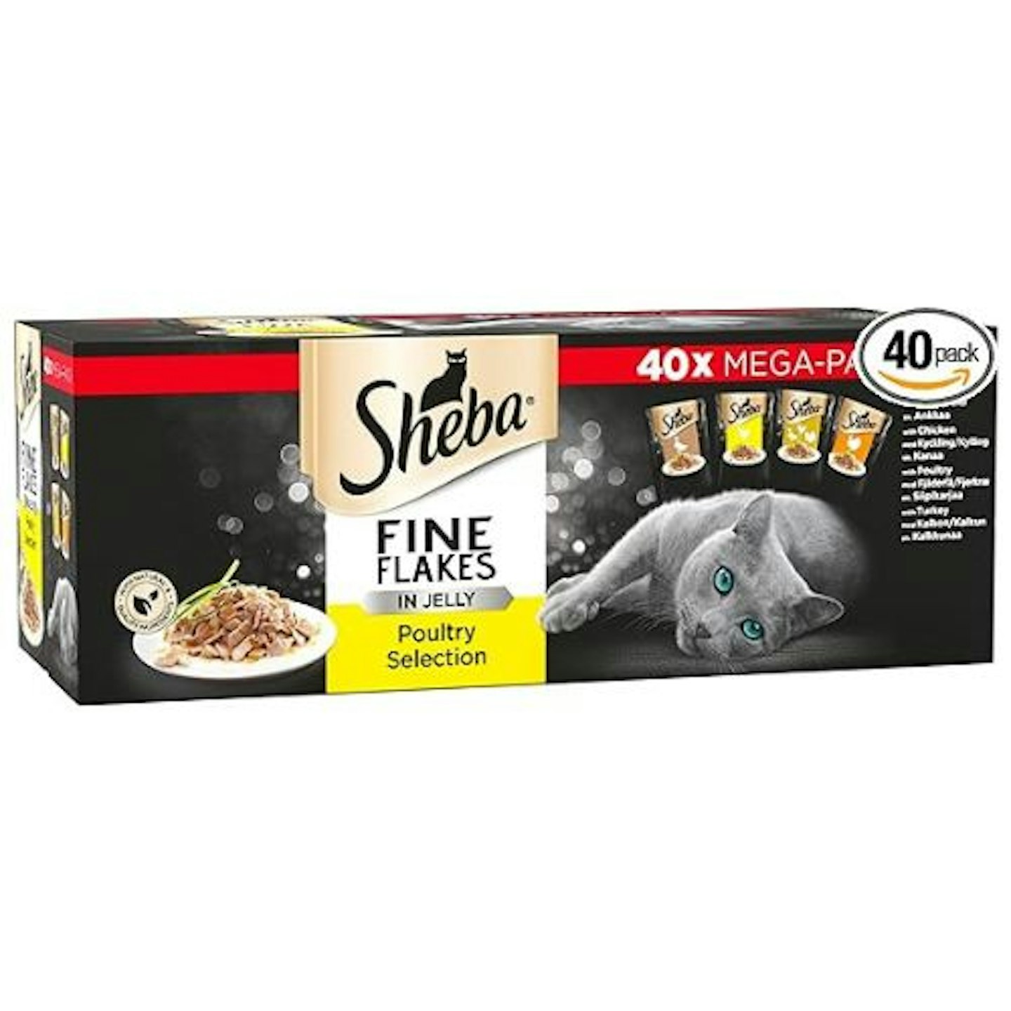 Sheba Fine Flakes Poultry Collection in Jelly 40 Pouches
