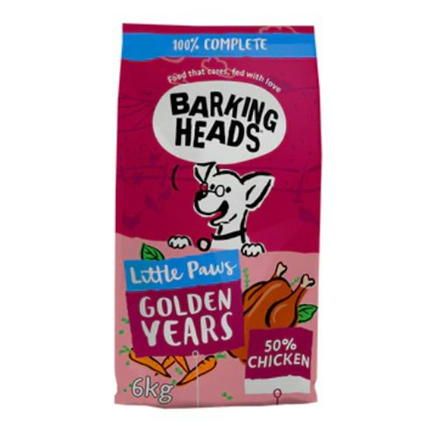 Barking Heads Little Paws Golden Years Dry Dog Food 1.5kg