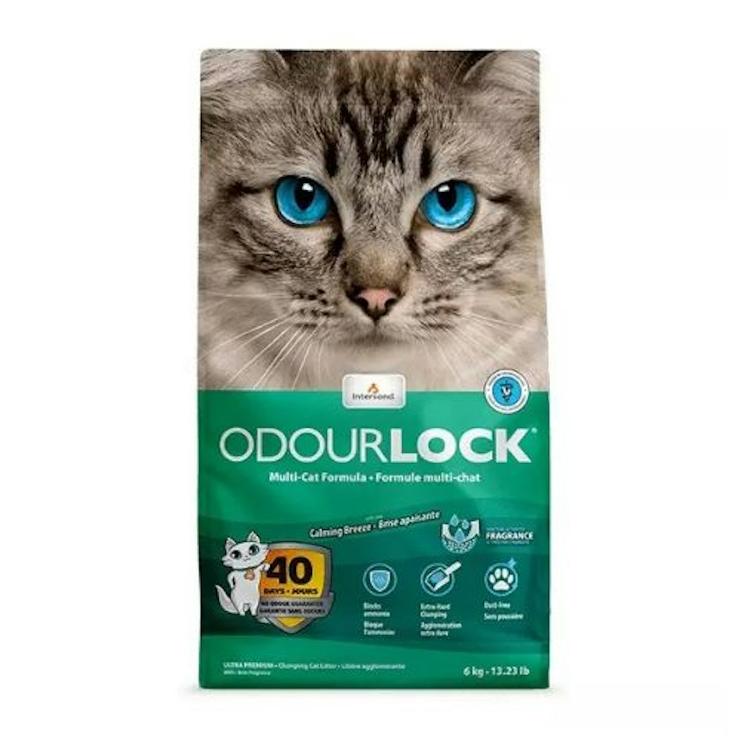Intersand Odourlock Calming Breeze Cat Litter, 6L