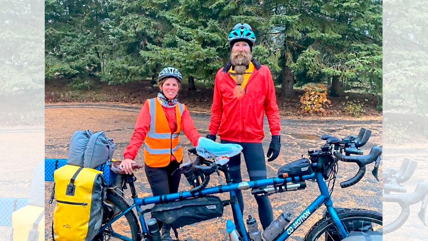 We cycled round the world on a tandem bike