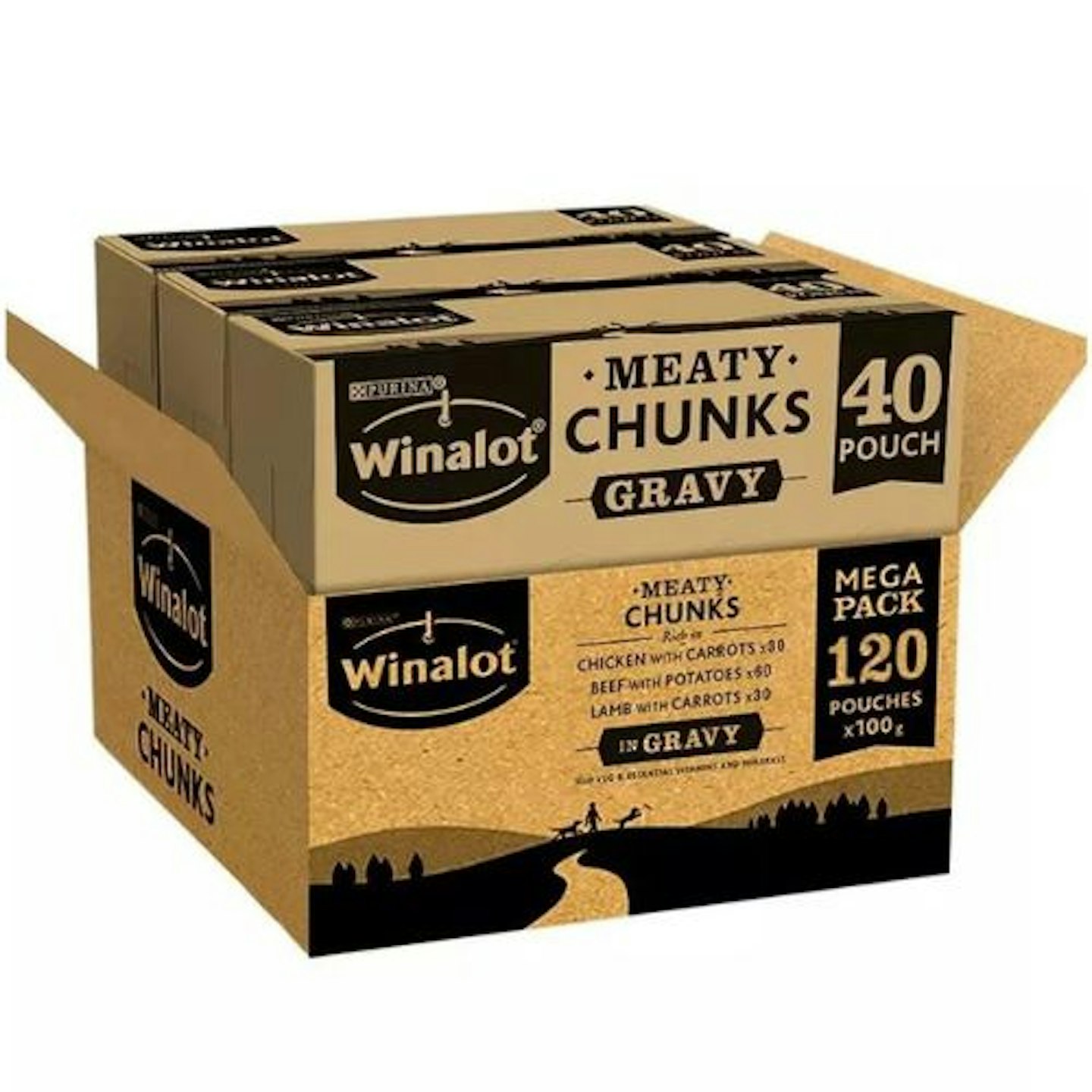 Winalot Adult Dog Food Mixed Selection Pouches in Gravy