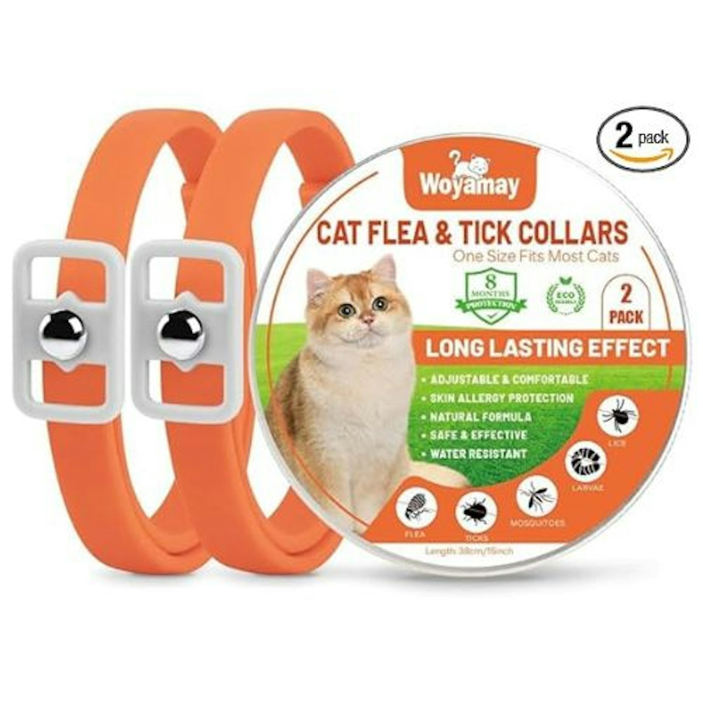 Woyamay Adjustable Repellent Collars For Cats