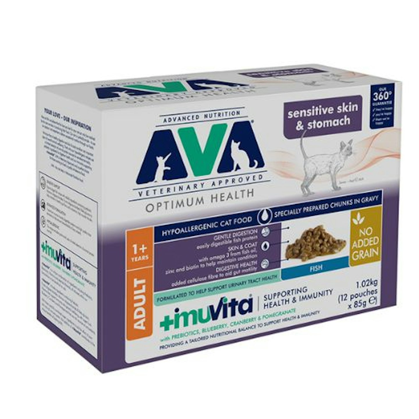 AVA Veterinary Approved Optimum Health 1+ Sensitive Wet Adult Cat Food