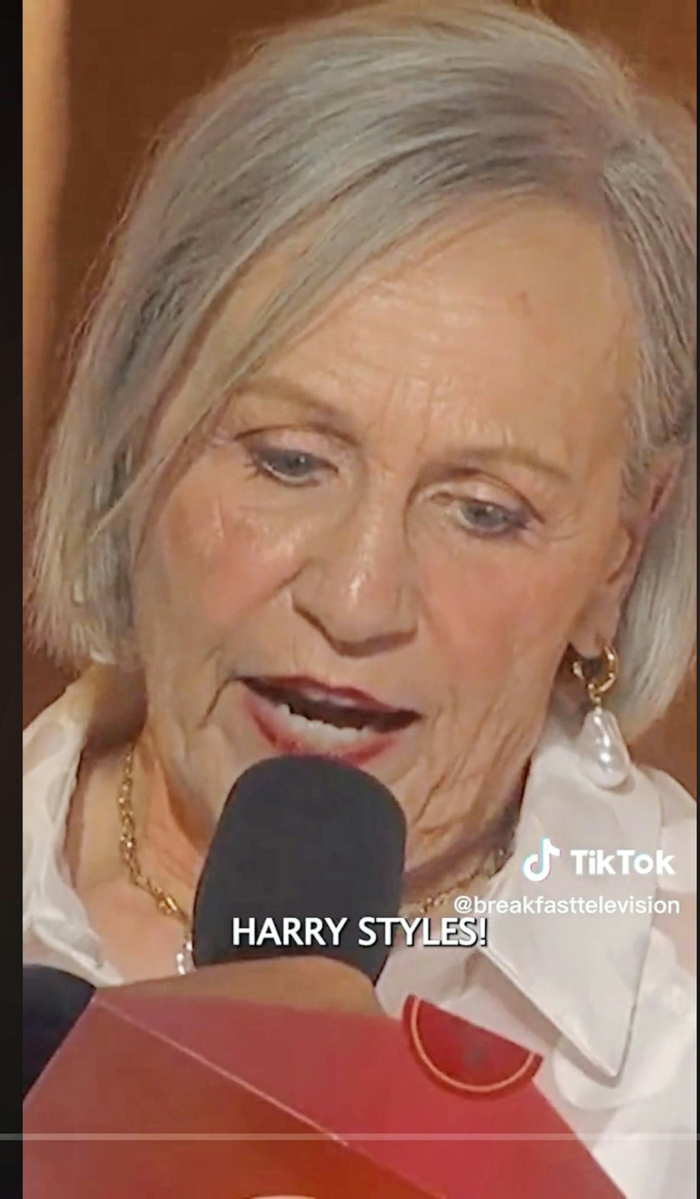 Gran kissed Harry Styles