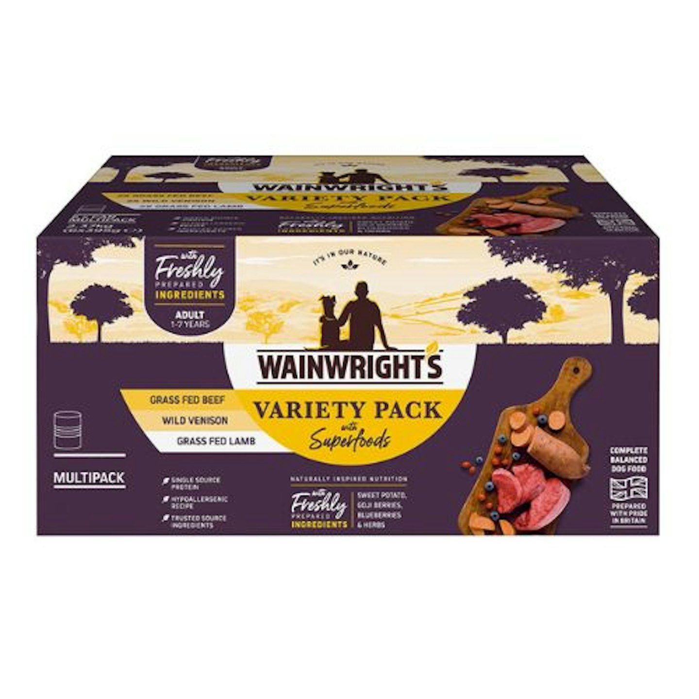 Wainwrights Superfoods Wet Adult Dog Food Variety Pack