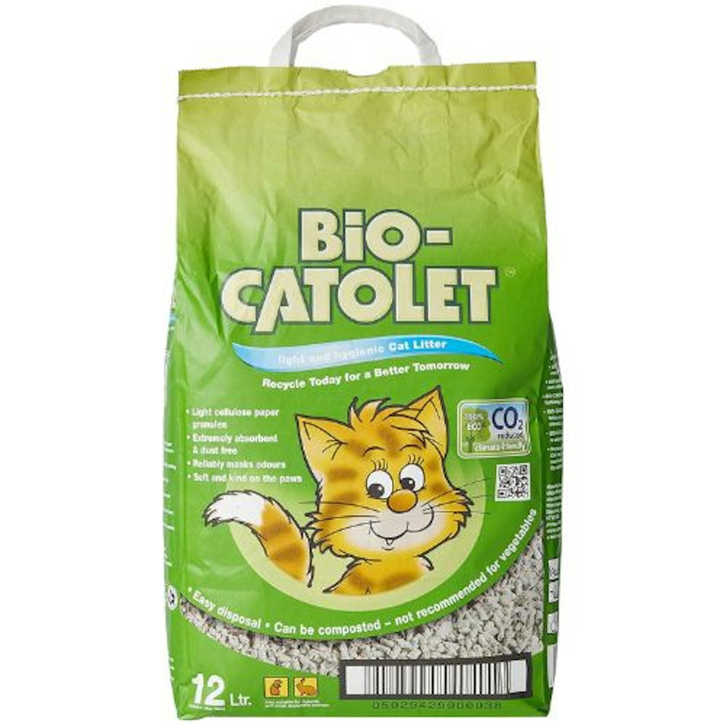 Bio-Catolet Recycled Paper Pellet Non Clumping Cat Litter 25L