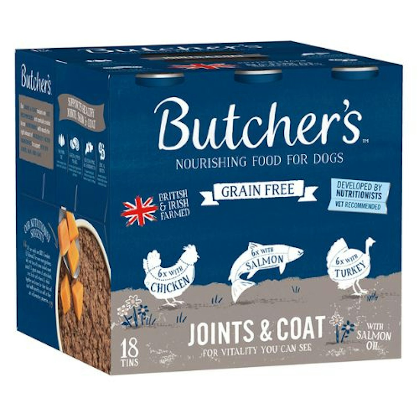 Butcher's Joints & Coat Dog Food Tins