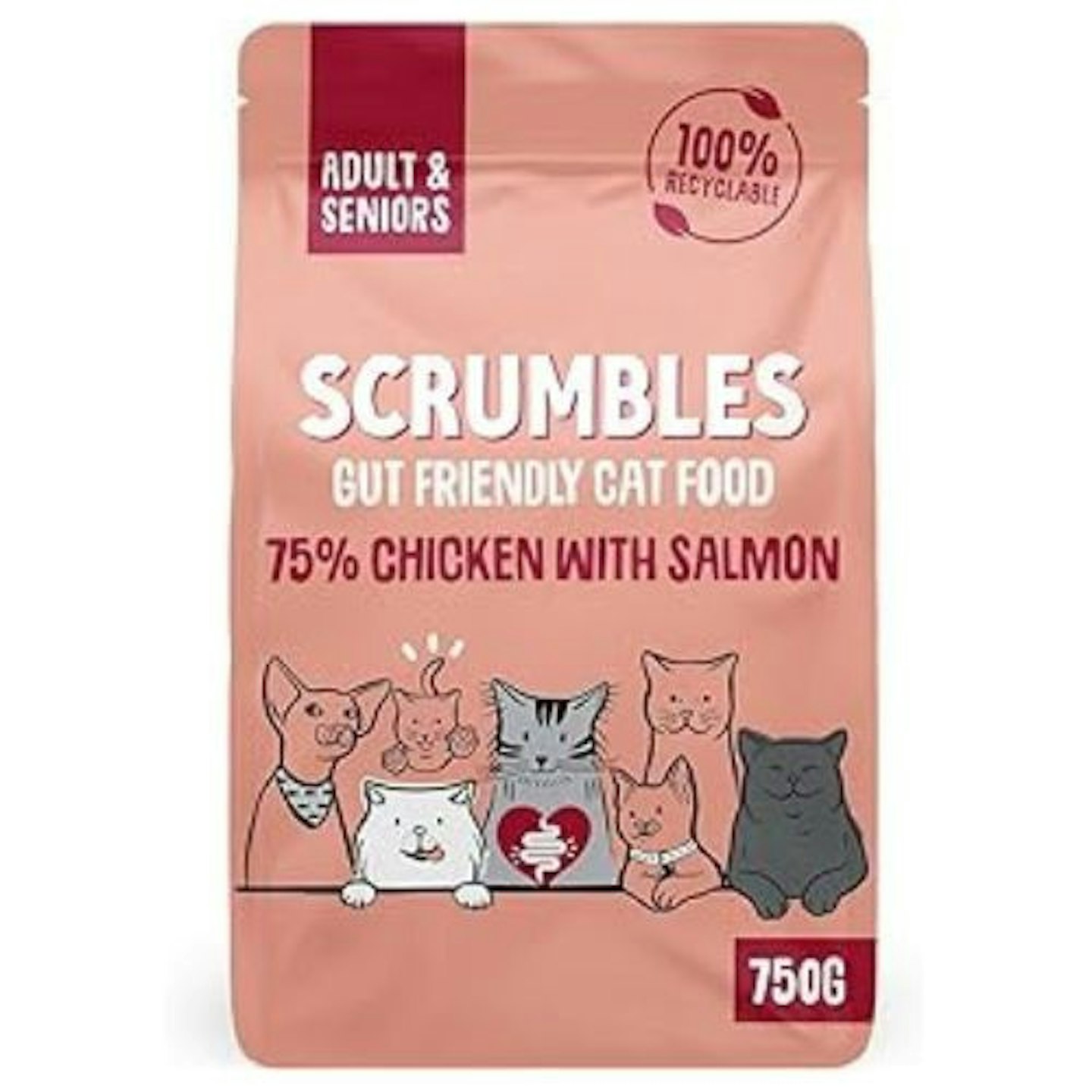 Scrumbles With 75% Chicken and Fresh Salmon 