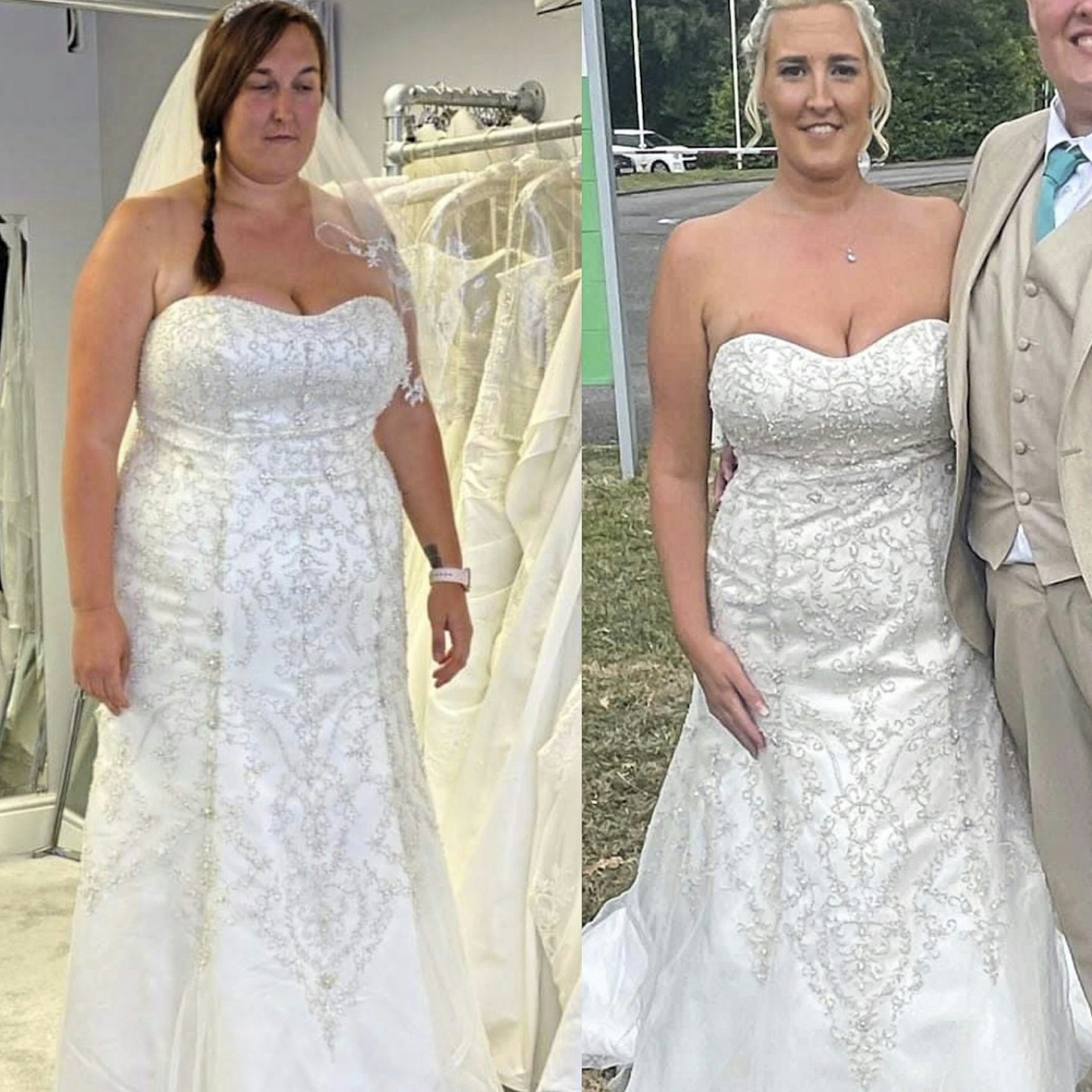 dressmaker slashed my wedding gown
