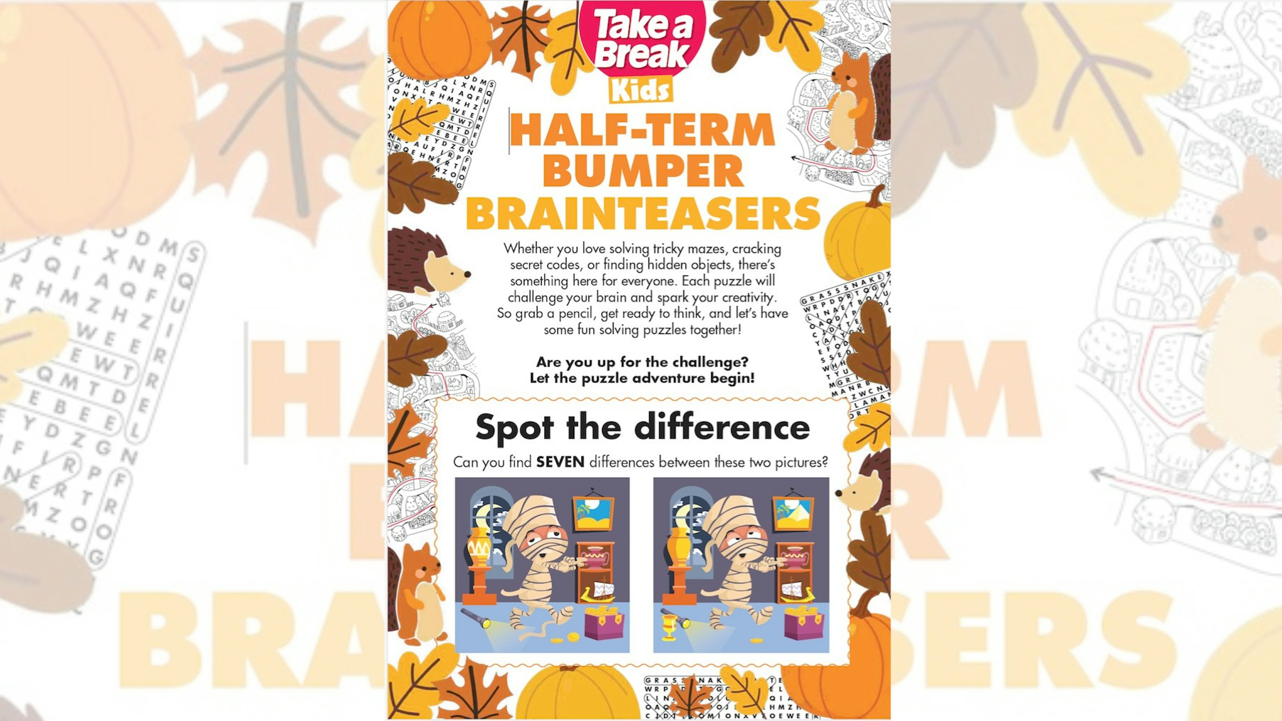 Keep your kid’s brain ticking over this half-term with our free and fun BUMPER brainteasers