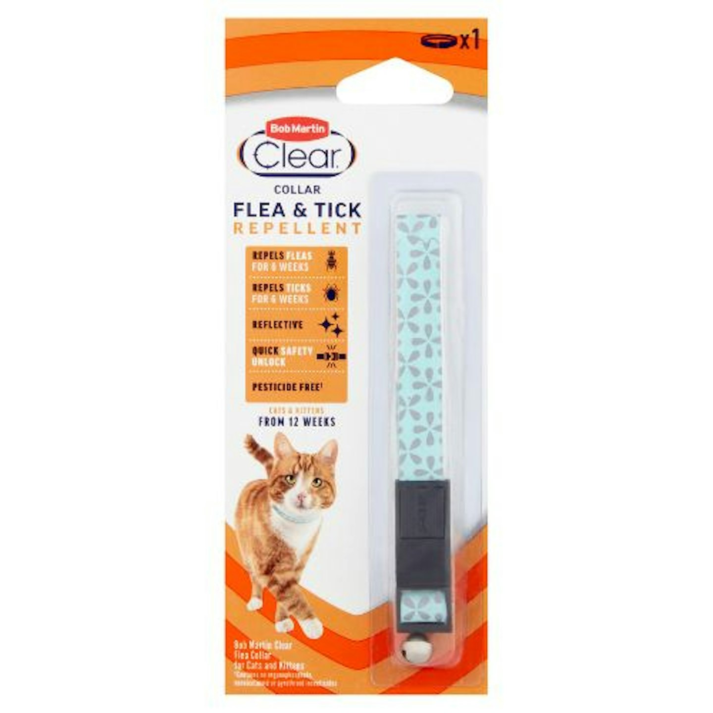 Bob Martin Clear Flea Repellent Collar for Cats & Kittens