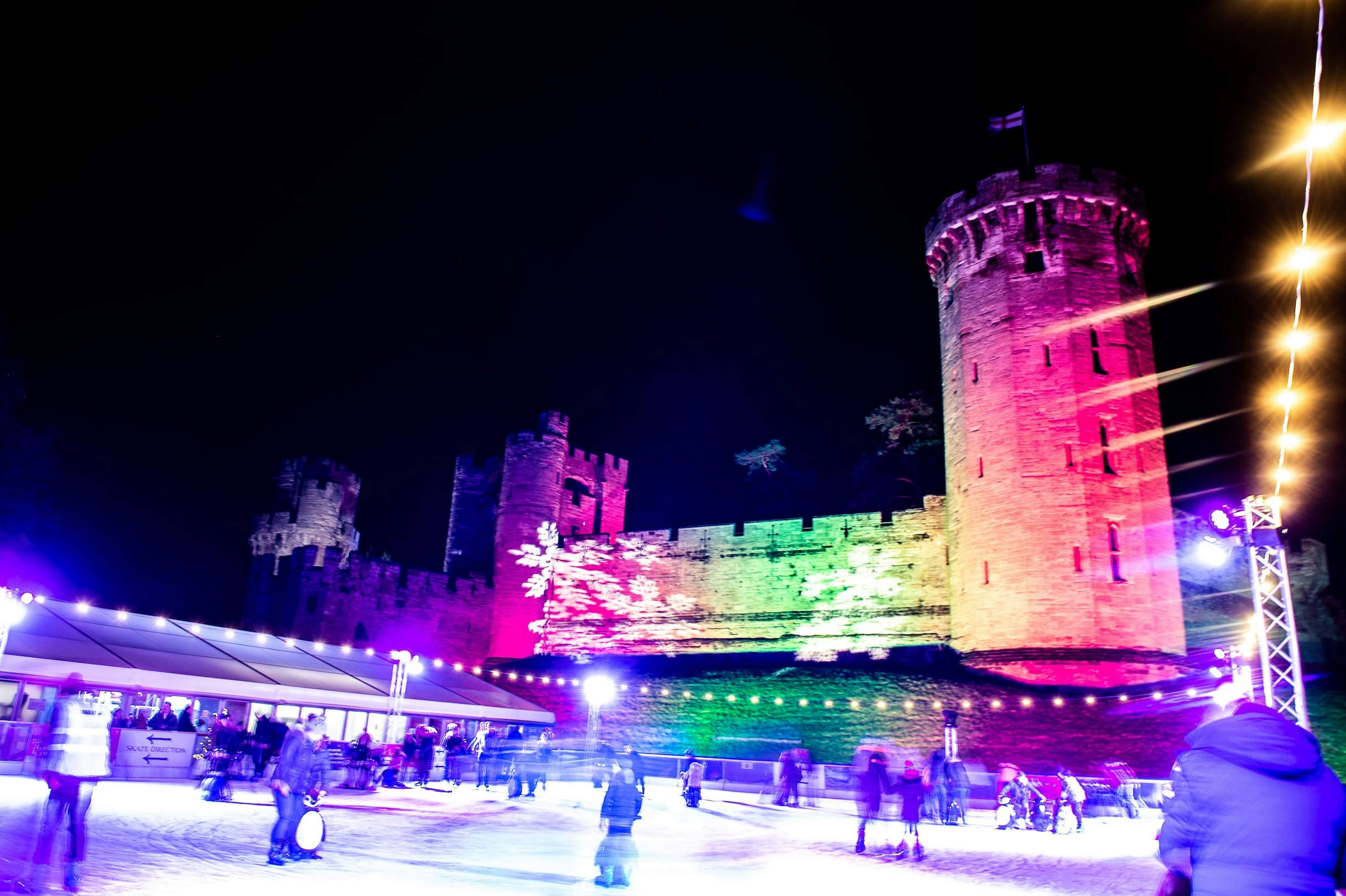 ice skating Warwick castle family days out