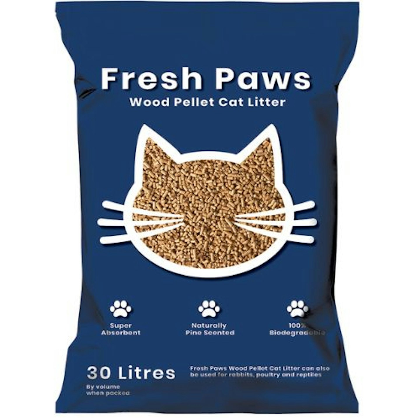 Fresh Paws Wood Pellet Non Clumping Scented Cat Litter